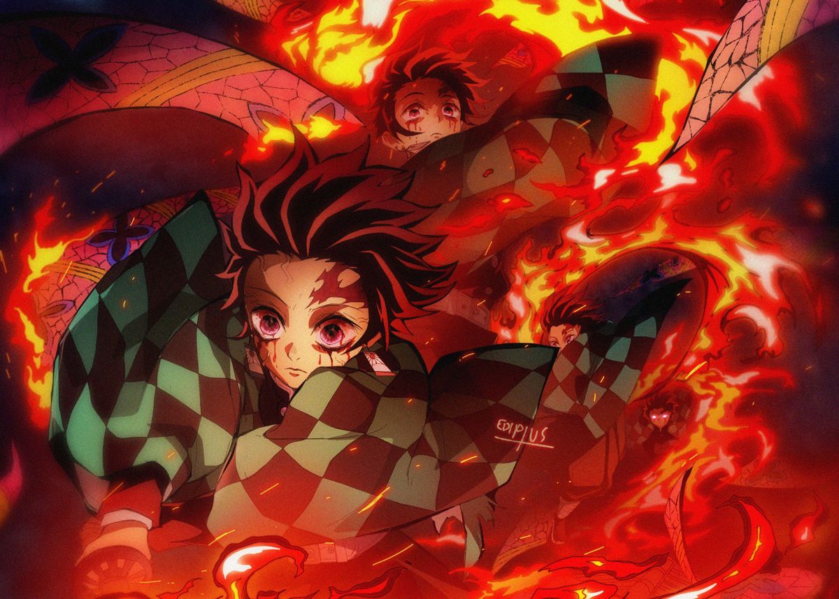 1200x857 Tanjiro Demon Slayer ' Poster