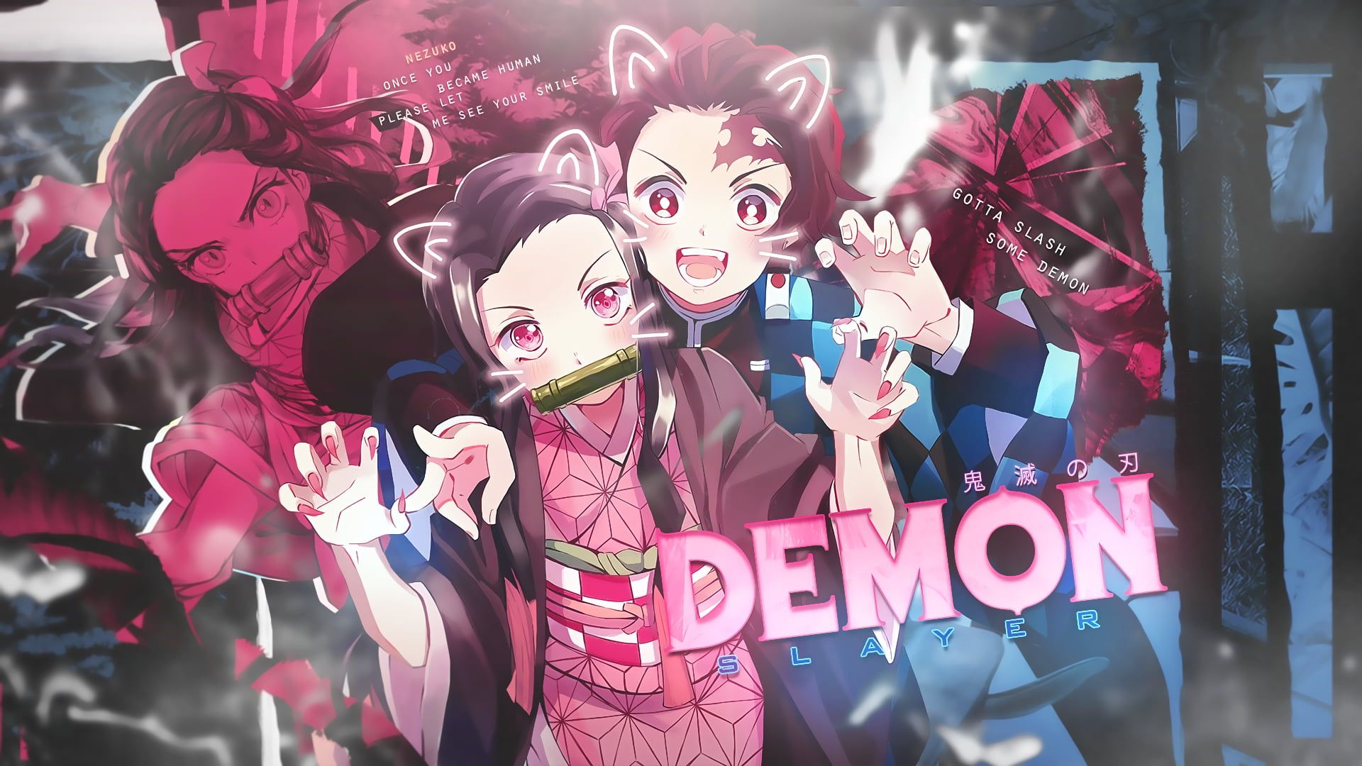 1920x1080 Wallpaper Anime, Demon Slayer Kimetsu No Yaiba, Nezuko