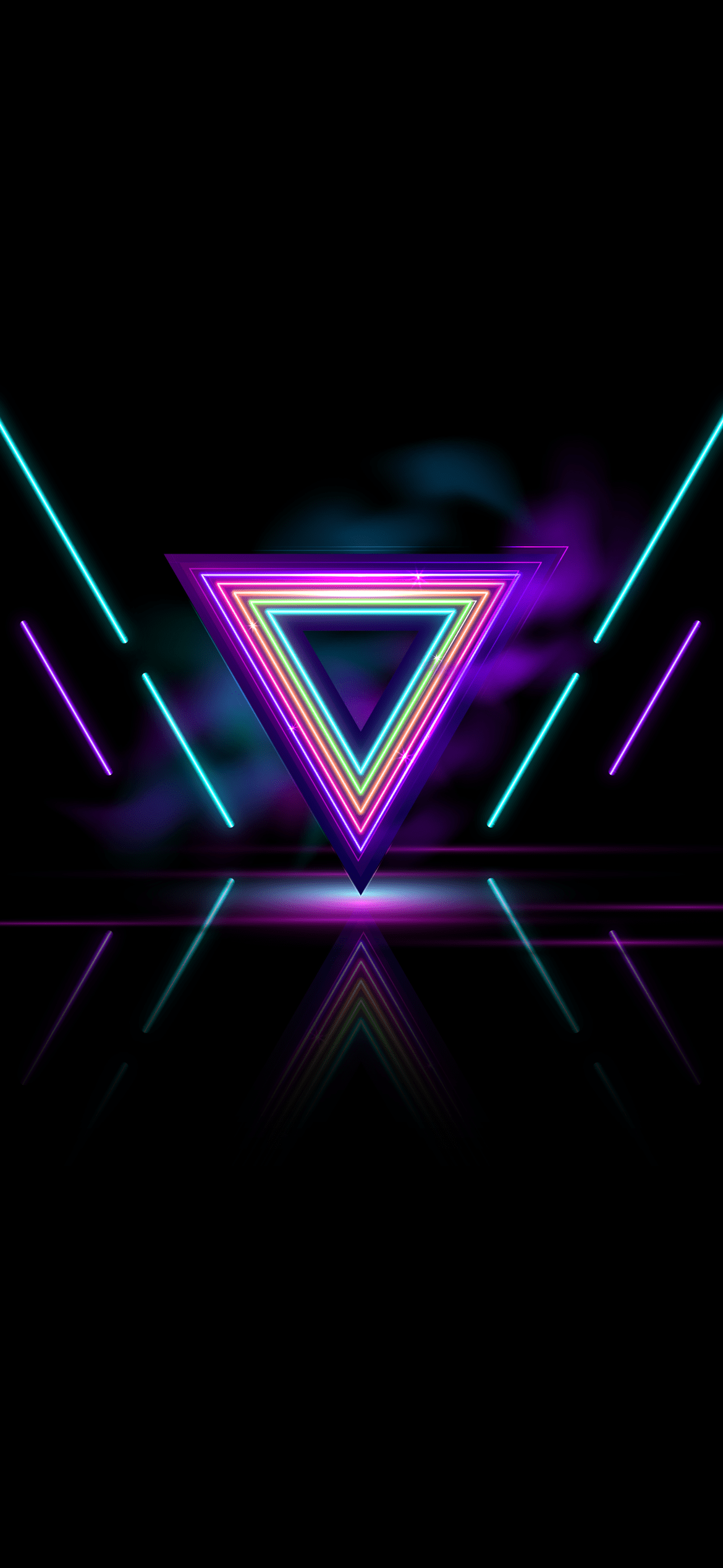 1170x2535 Neon amoled wallpaper