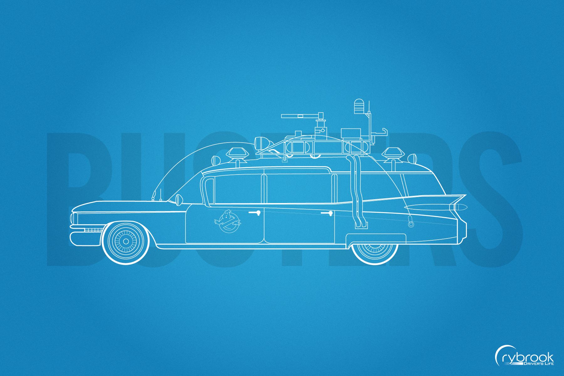 1800x1200 The Ecto 1 (Ghostbusters)