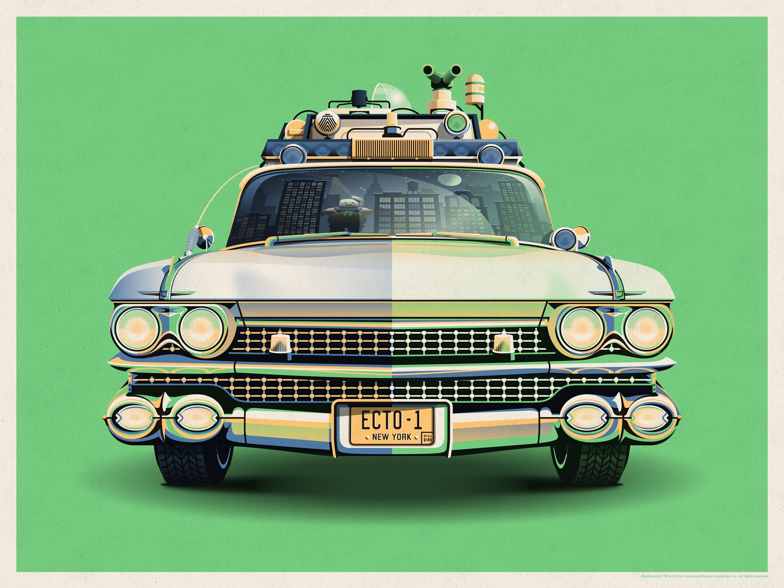 1600x1200 Ghostbusters 30th Anniversary Ecto 1