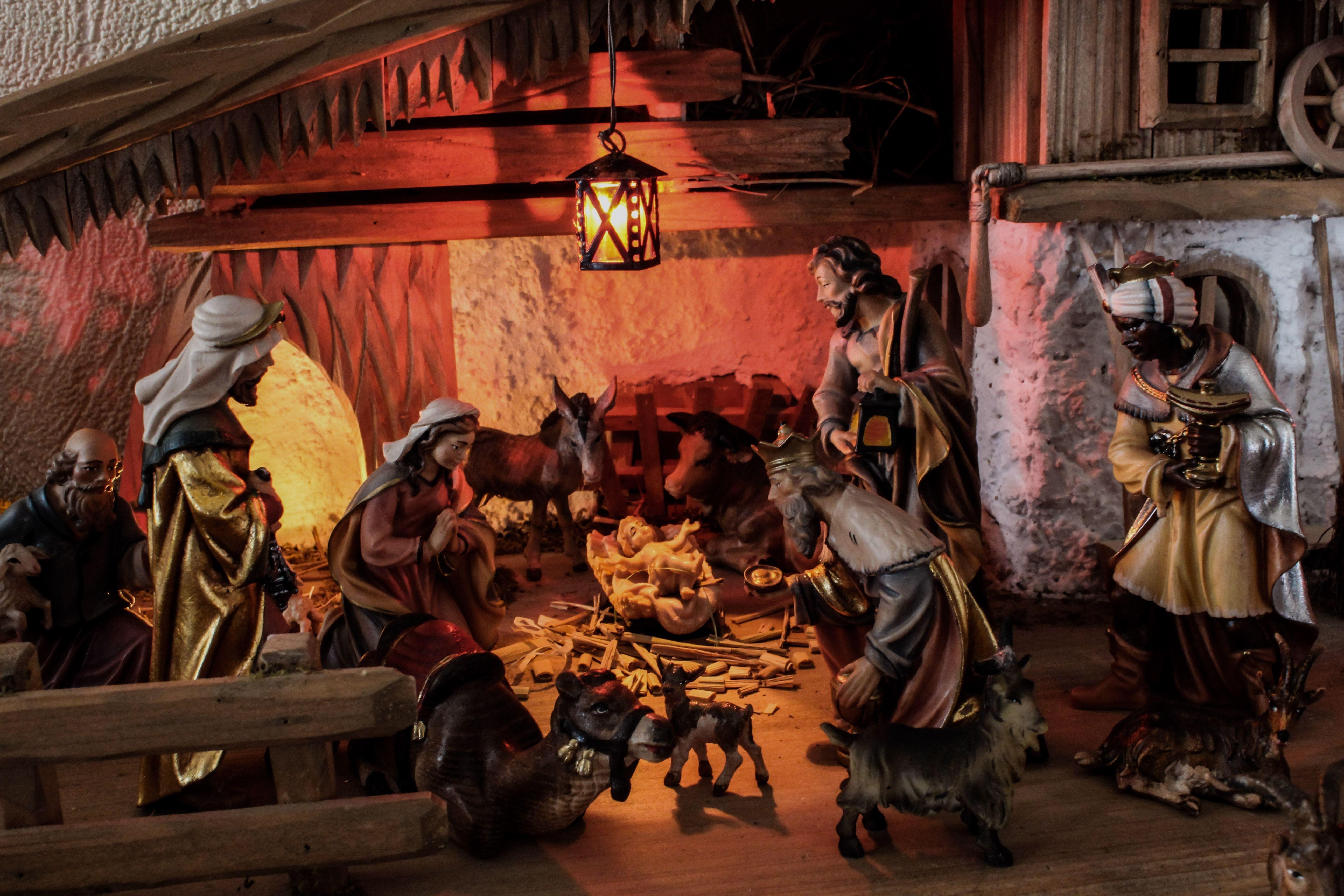 5184x3456 The Nativity painting free image