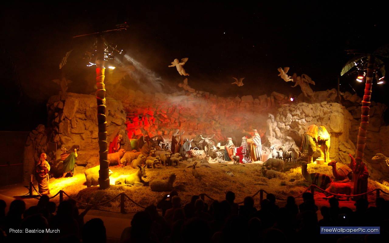 1280x800 Free Christmas Nativity Wallpaper