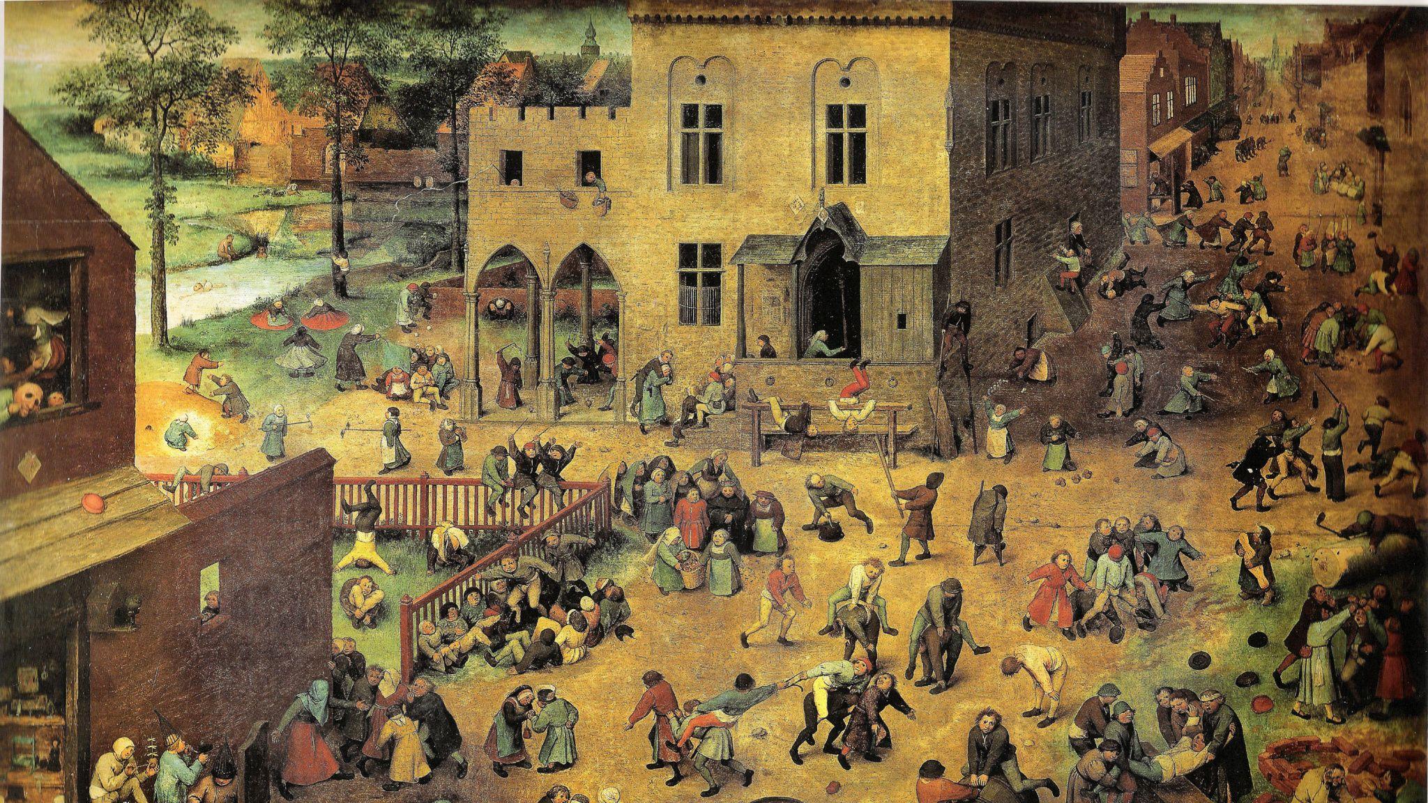 2048x1152 Download 2048x1152 Image Painting, Game, Nativity Scene, Art, Child