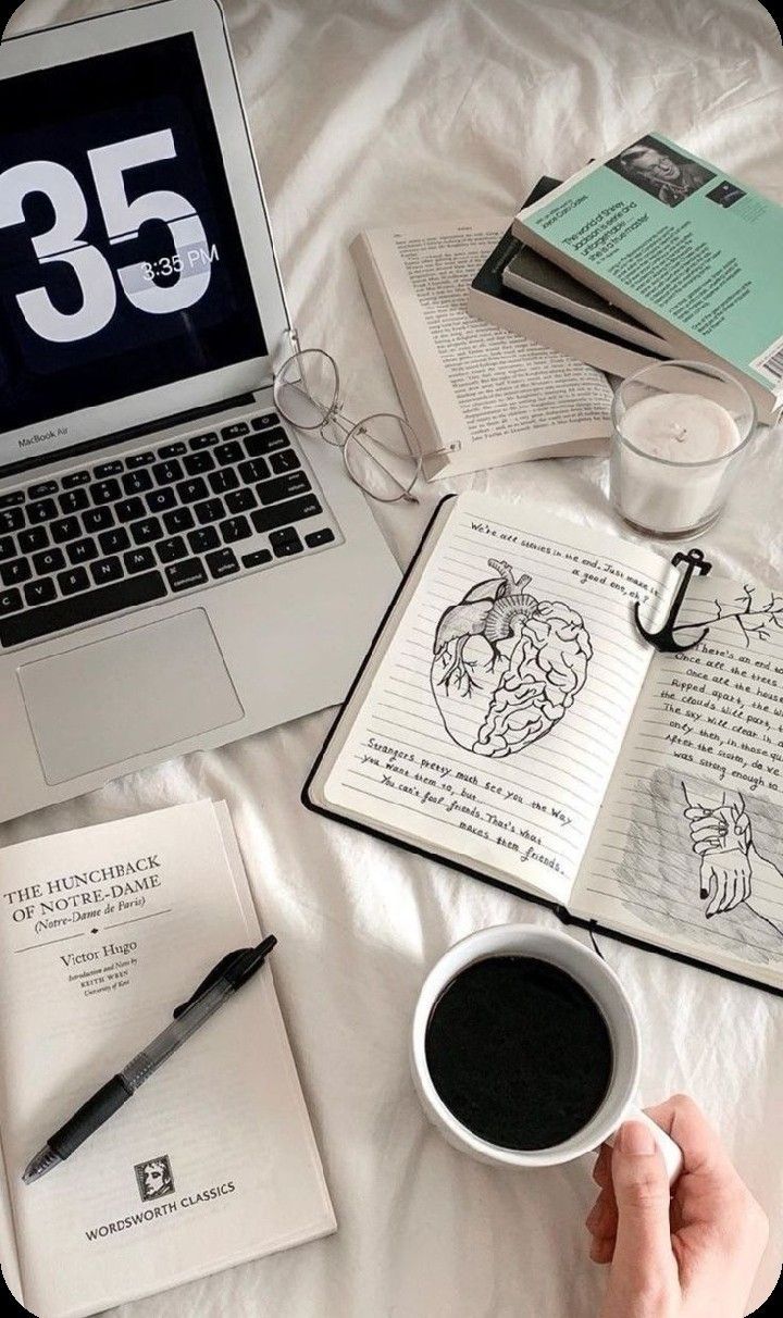 720x1212 Study. Black. Metal. Wallpaper. Aesthetic. Mug. White. Diagram. Notebook. Pen. Heart. Co. Study motivation inspiration, Study inspiration, Coffee study