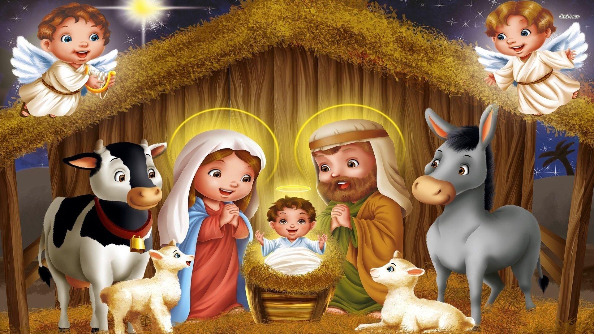 1920x1080 Favourite Christmas nativity painting