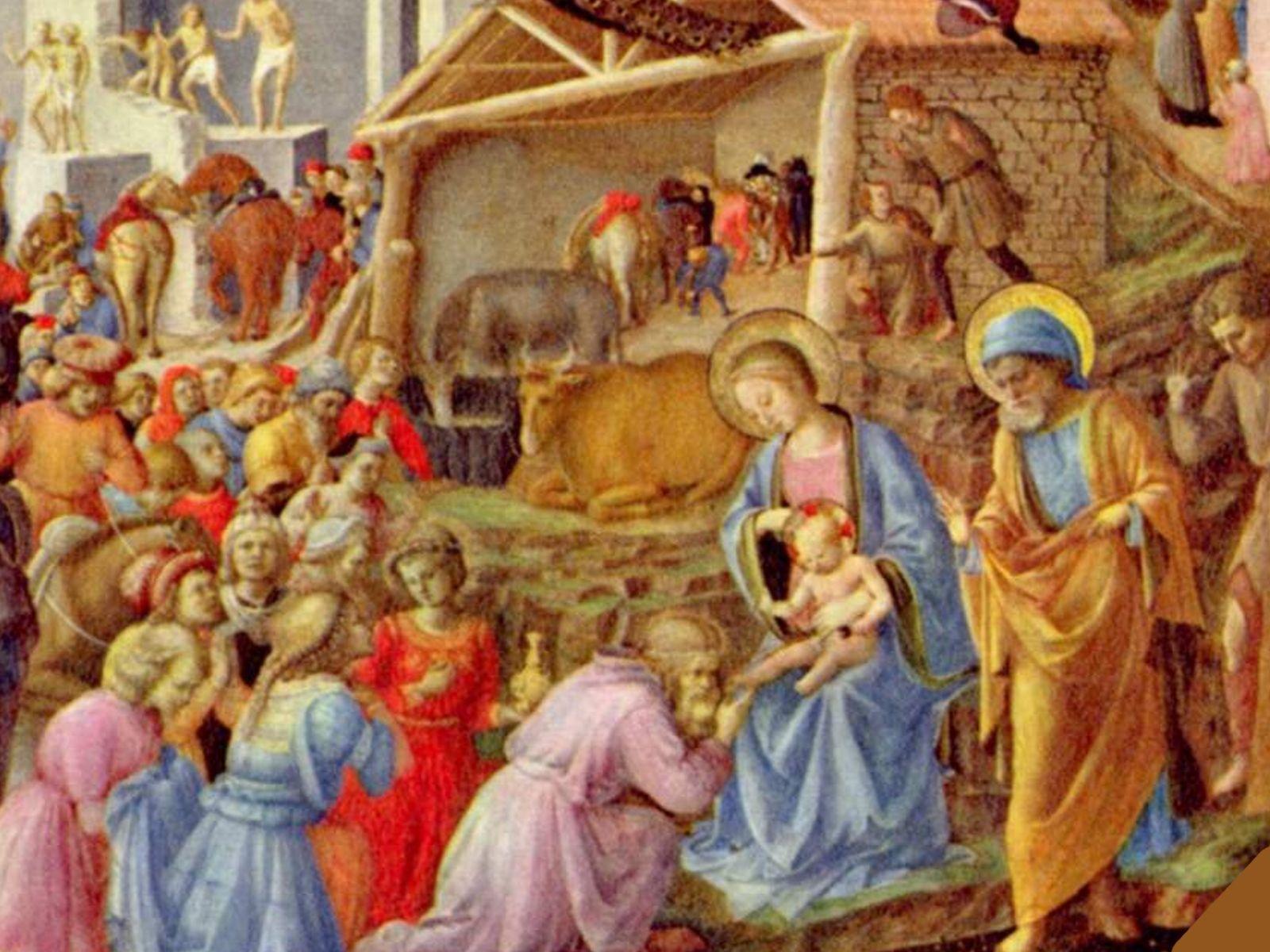 1600x1200 dirty desktops: Fra Angelico Nativity Wallpaper