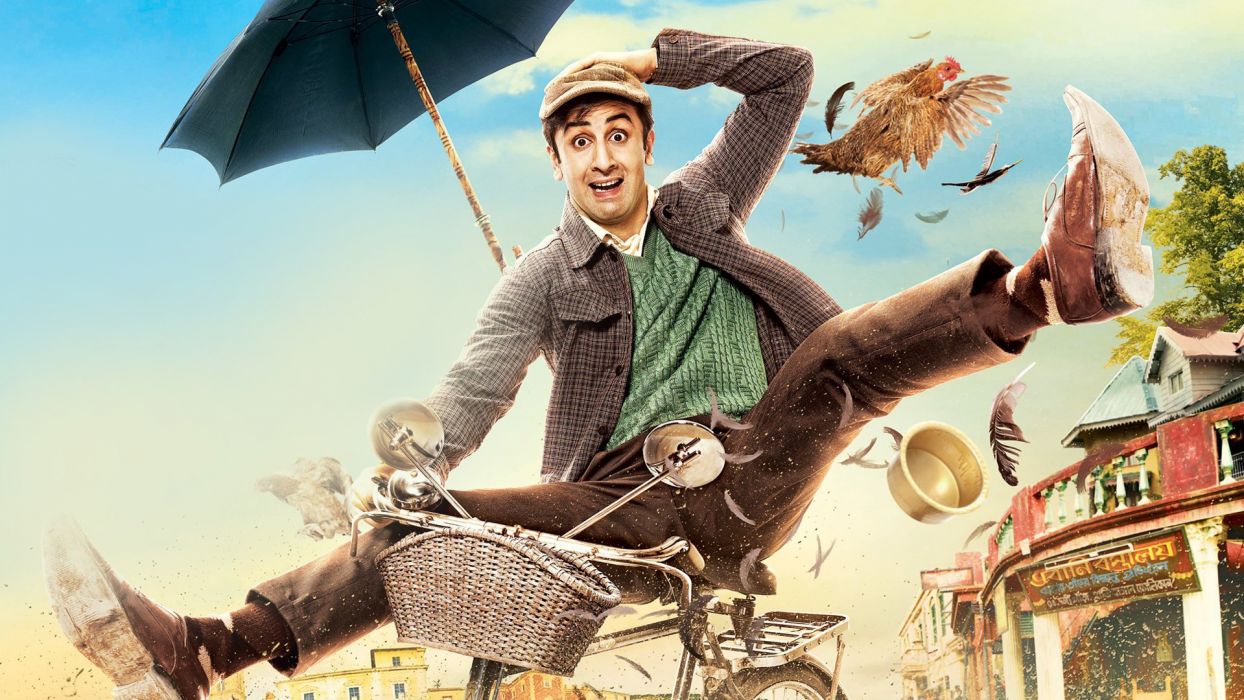 1244x700 Barfi! Movie Wallpaper