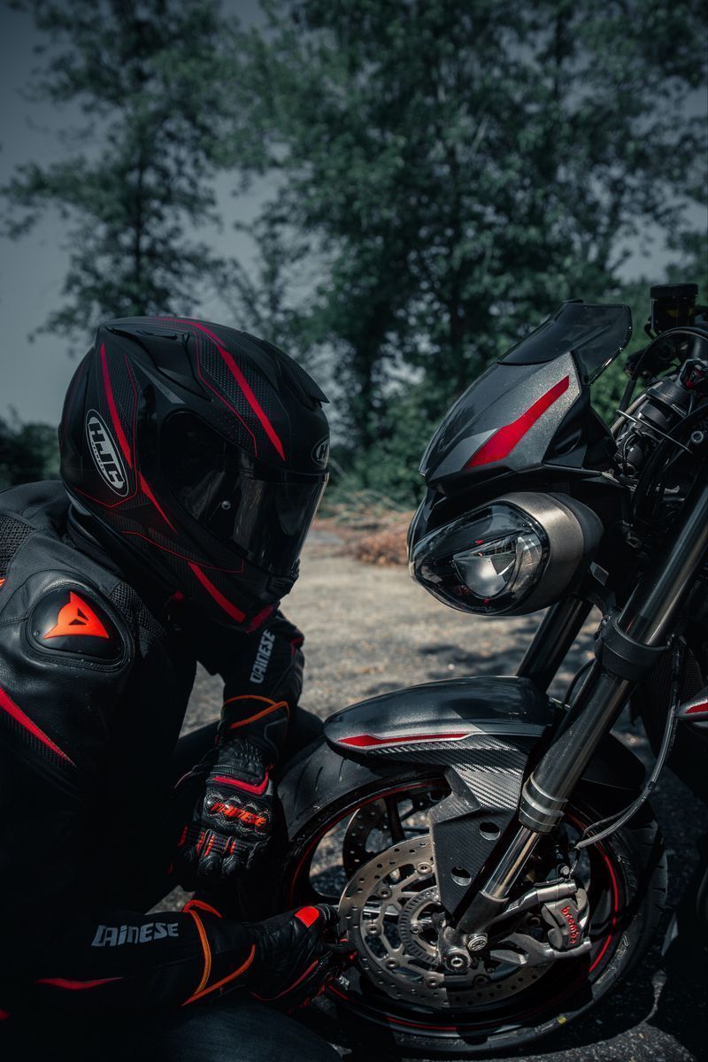 800x1200 Download Wallpaper 800x1200 Motorcycle, Motorcyclist, Helmet, Bike Iphone 4s 4 For Parallax HD Background