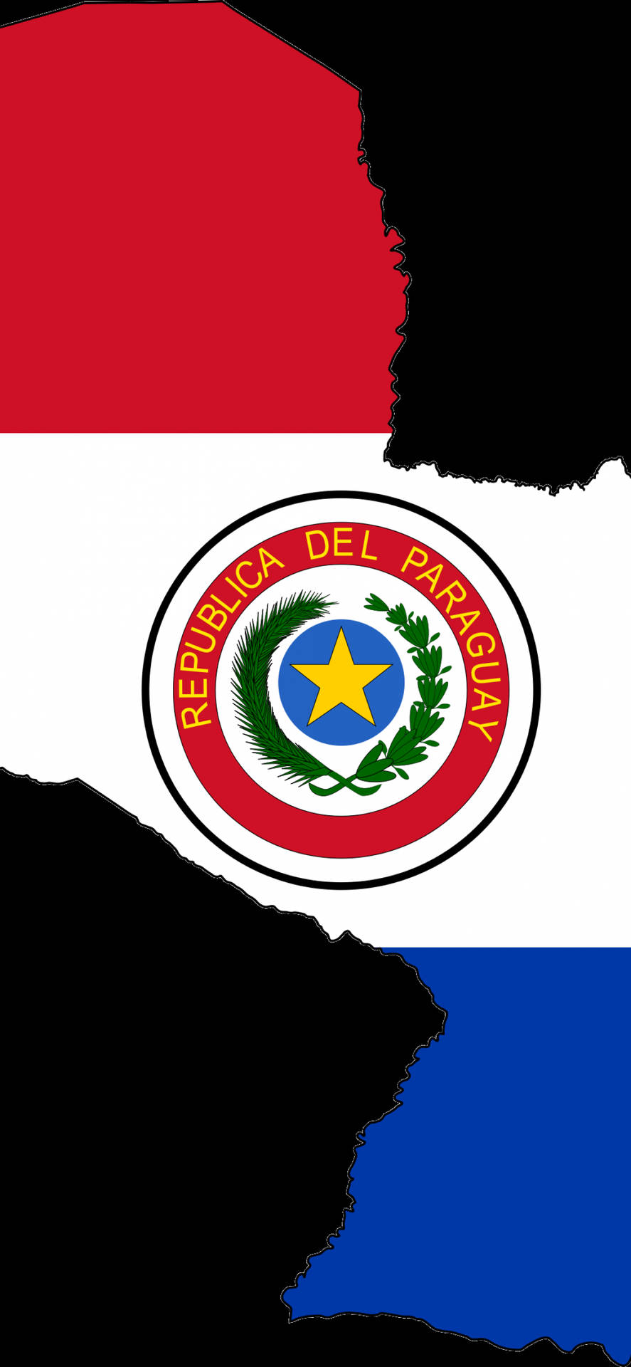887x1920 Download Paraguay Country Seal Wallpaper