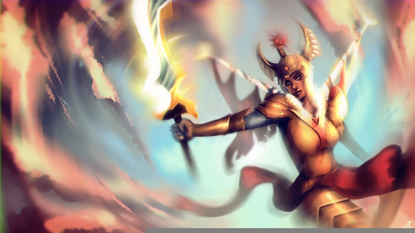 1366x768 Фото Лигонку в Дота картинки Legion Commander
