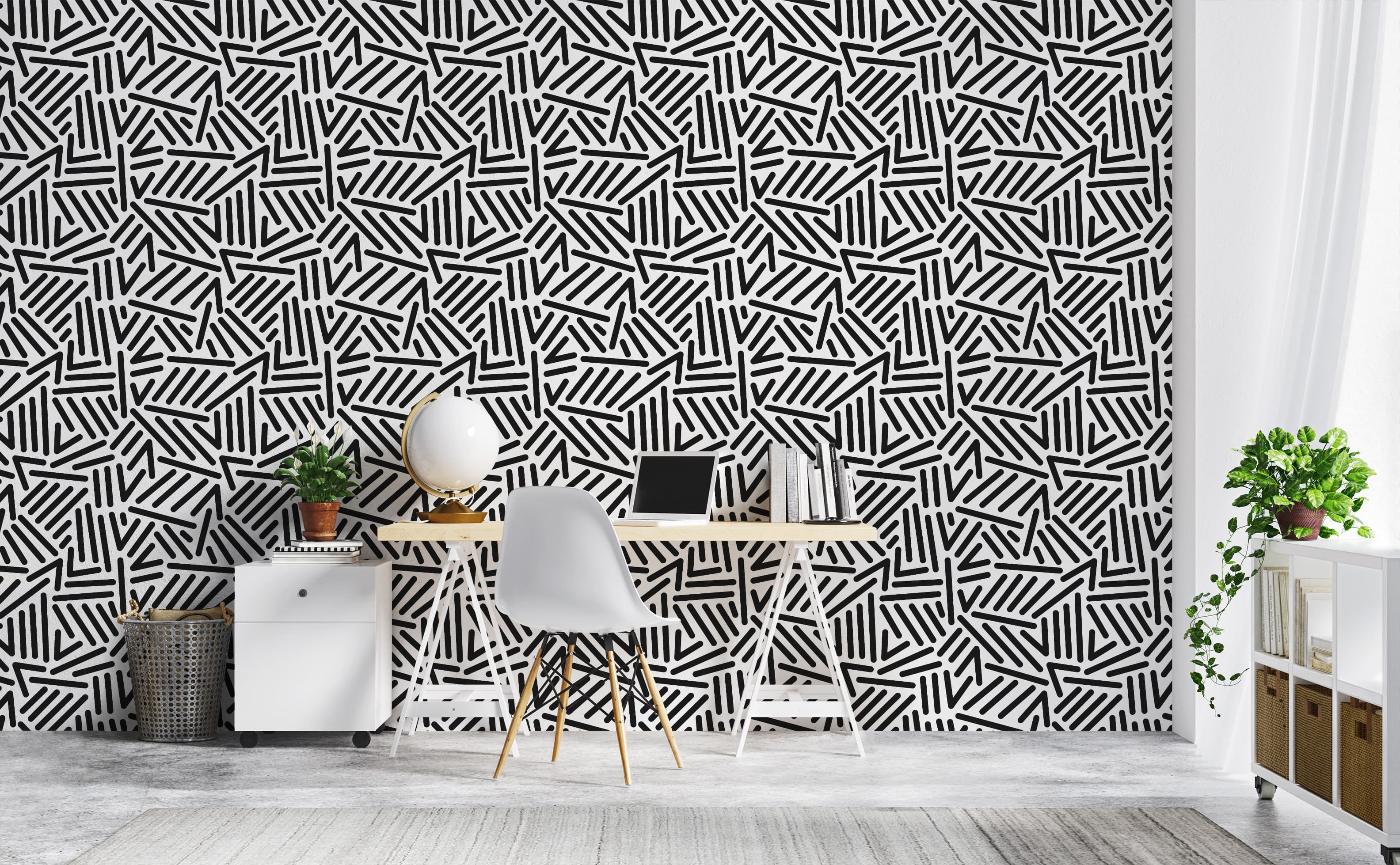 3168x1958 Pop Art Lines & Chevrons Pattern Wallpaper for Walls
