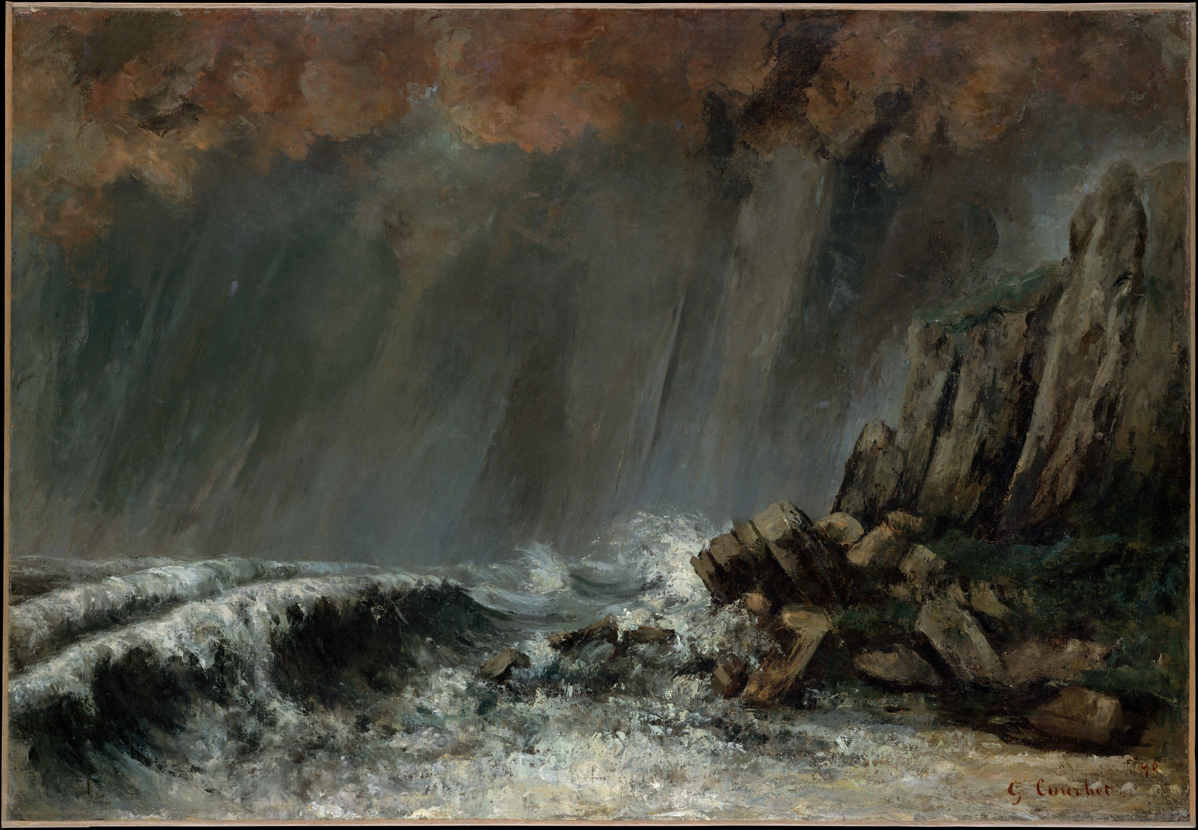 3811x2641 Gustave Courbet. Marine: The Waterspout. The Metropolitan Museum of Art