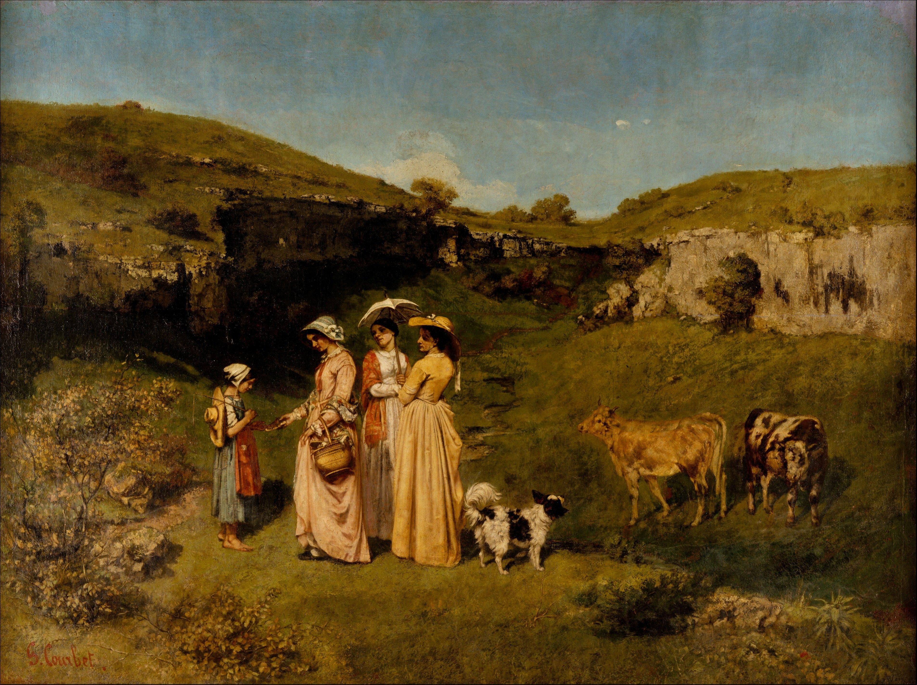 3811x2847 Wallpaper / Gustave Courbet, classic art, oil painting free download