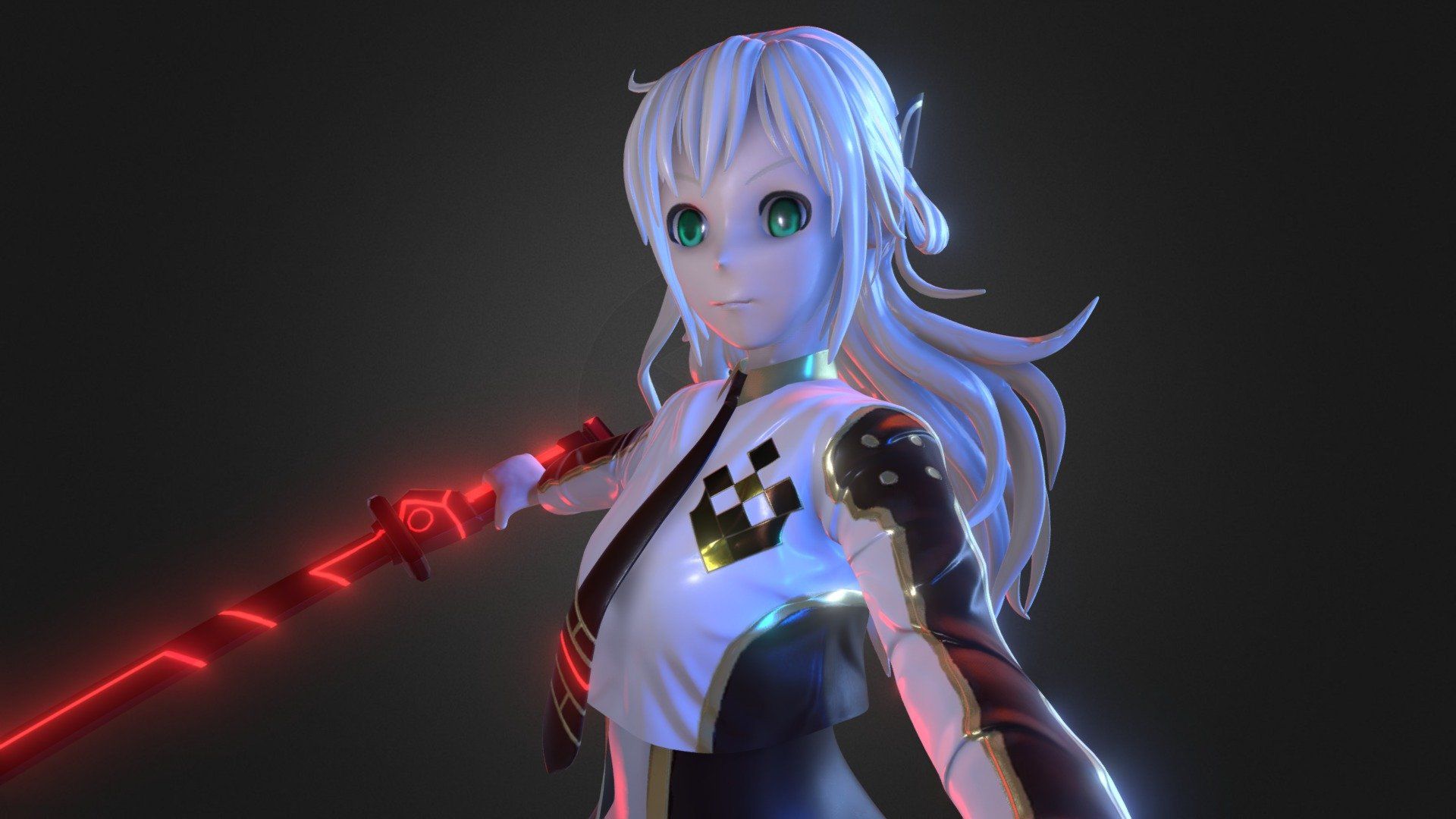 1920x1080 Sky Striker Ace - 閃刀姫－レイ model by youseuf98 [85ee32d]