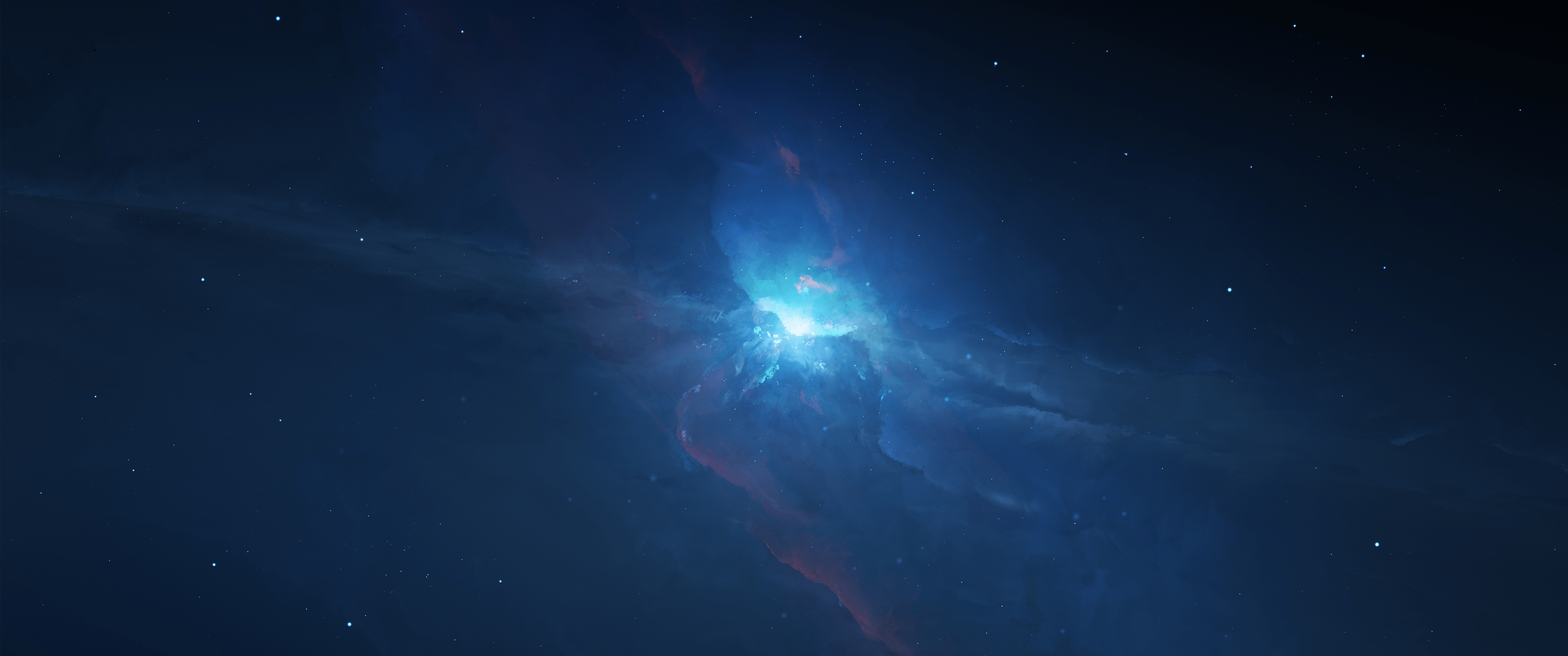3440x1440 ultrawide, blue, space Gallery HD Wallpaper