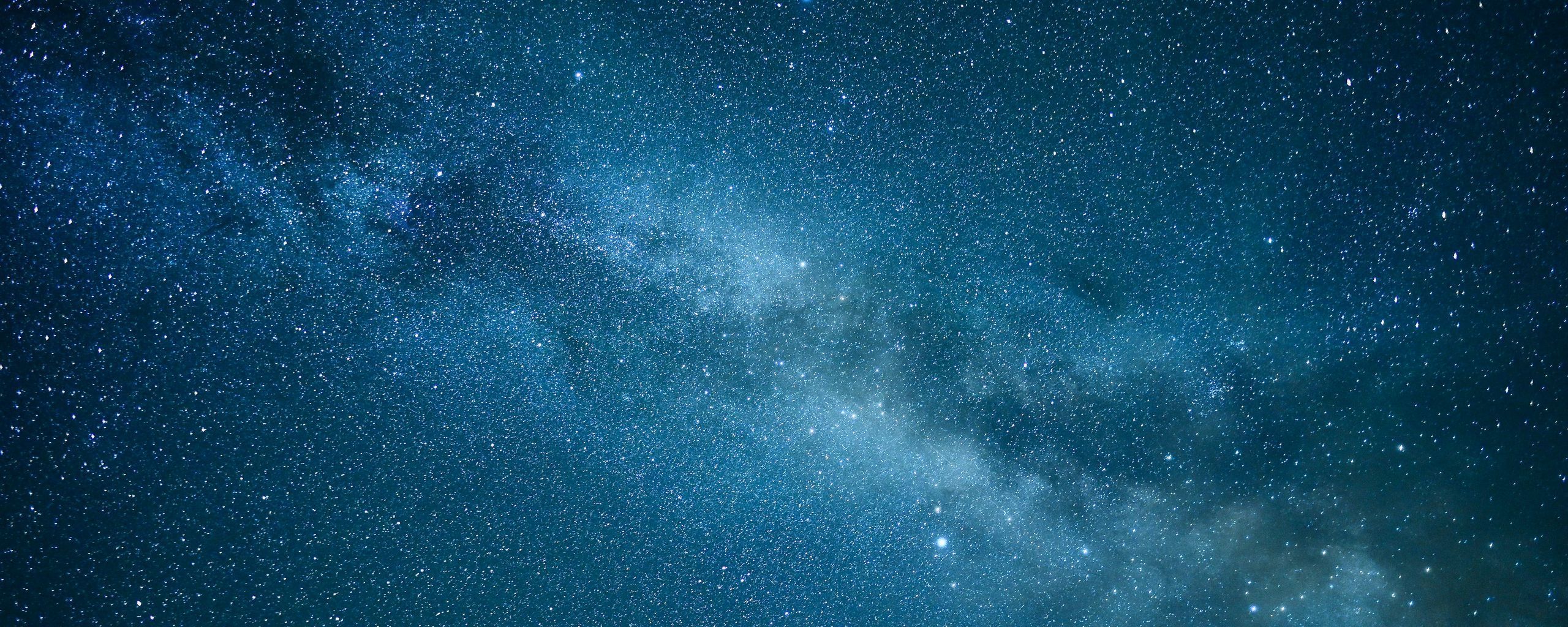 2560x1024 Download wallpaper 2560x1024 starry sky, stars, nebula, blue, space ultrawide monitor HD background
