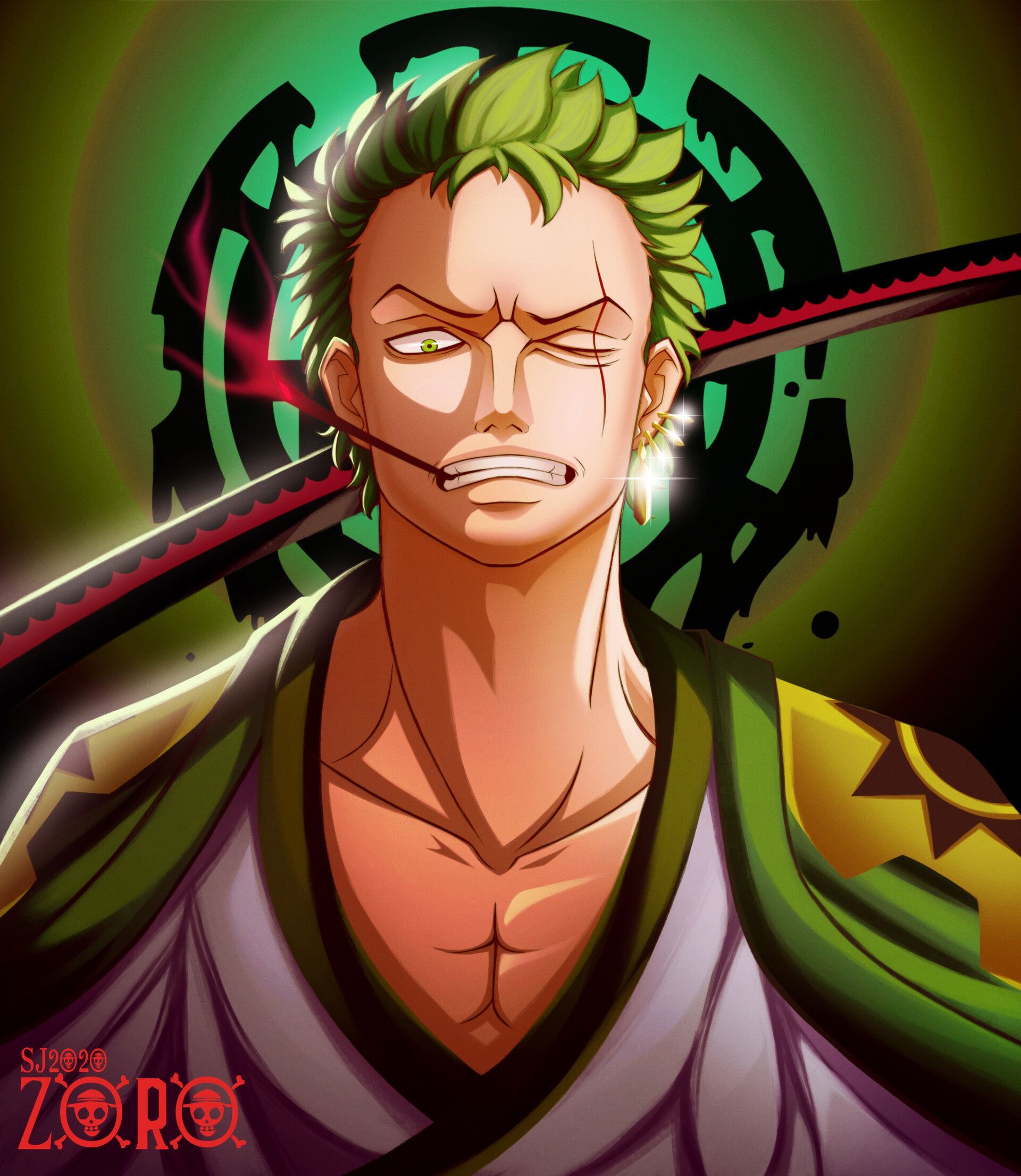 Zoro Portrait Wallpapers Top Free Zoro Portrait Backgrounds