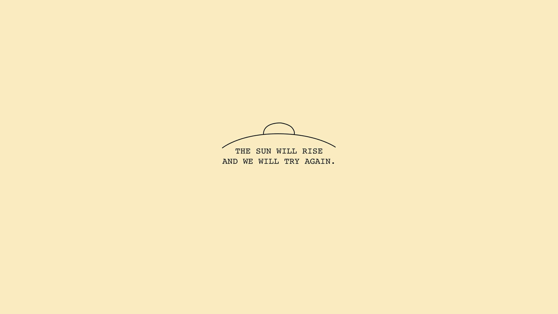 1920x1080 Download Yellow Aesthetic Desktop Minimalist Quote Wallpaper