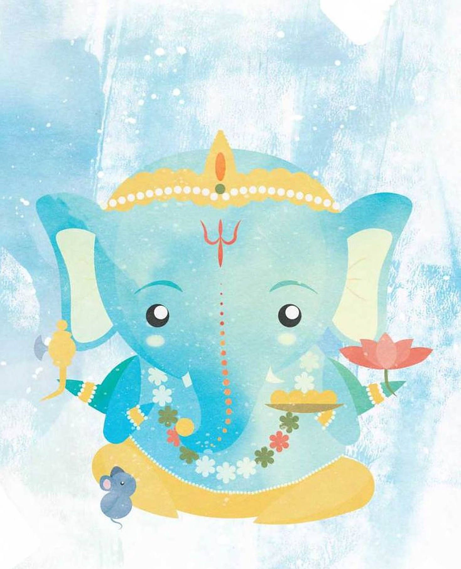 1468x1811 Baby Ganesh Wallpaper