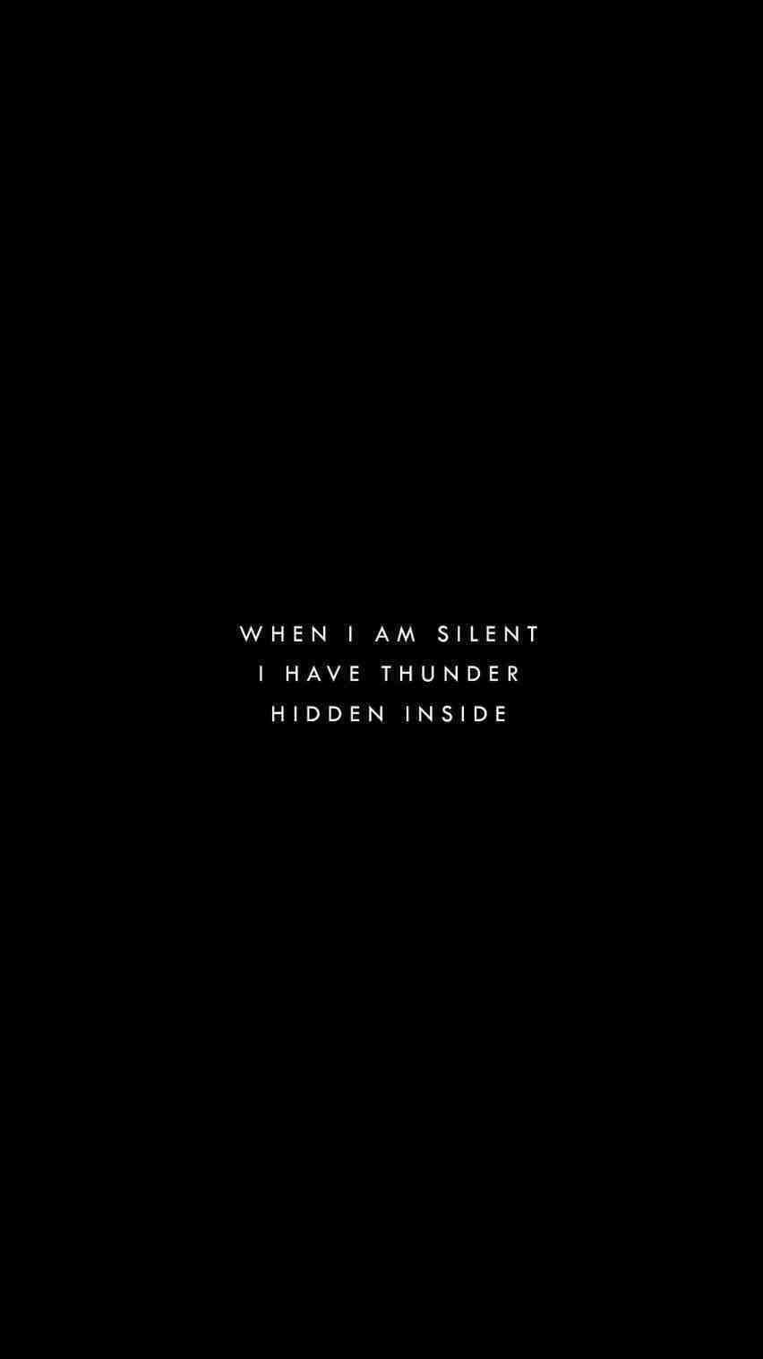852x1517 Download Insta Baddie Thunder Quote Wallpaper