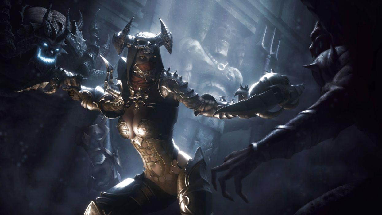 1245x700 DIABLO dark fantasy warrior rpg action fighting dungeon wallpaper