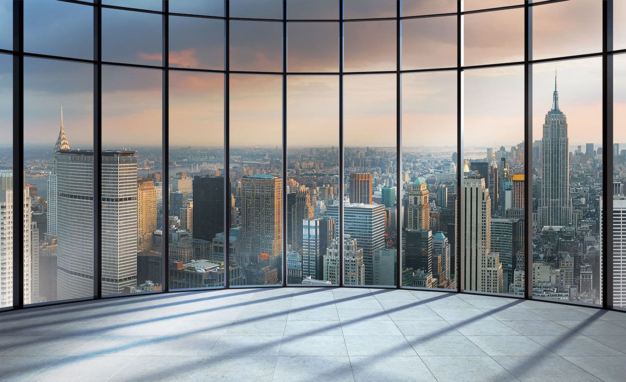 2000x1221 Wall mural wallpaper New York penthouse