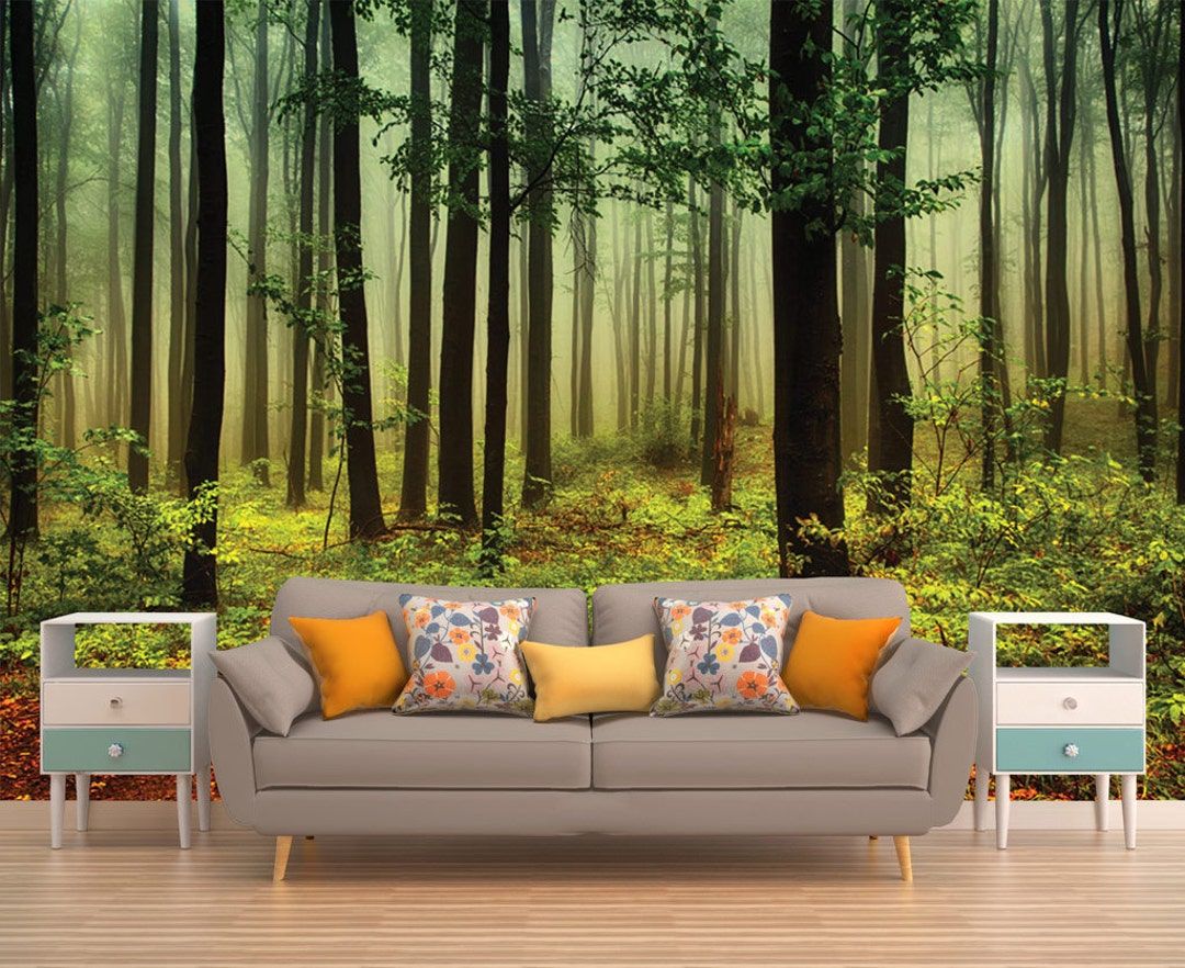 1080x882 Forest Wall Mural Forest Wallpaper Forest Tree Wall Mural