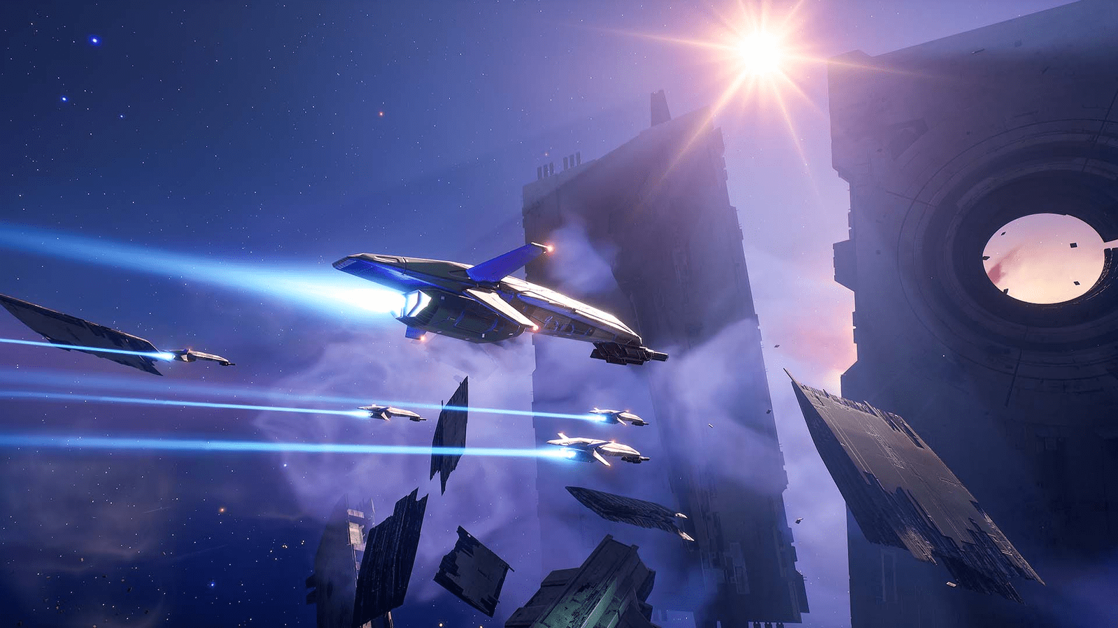 1600x900 Homeworld 3 shows off space battling around megastructures. Rock Paper Shotgun