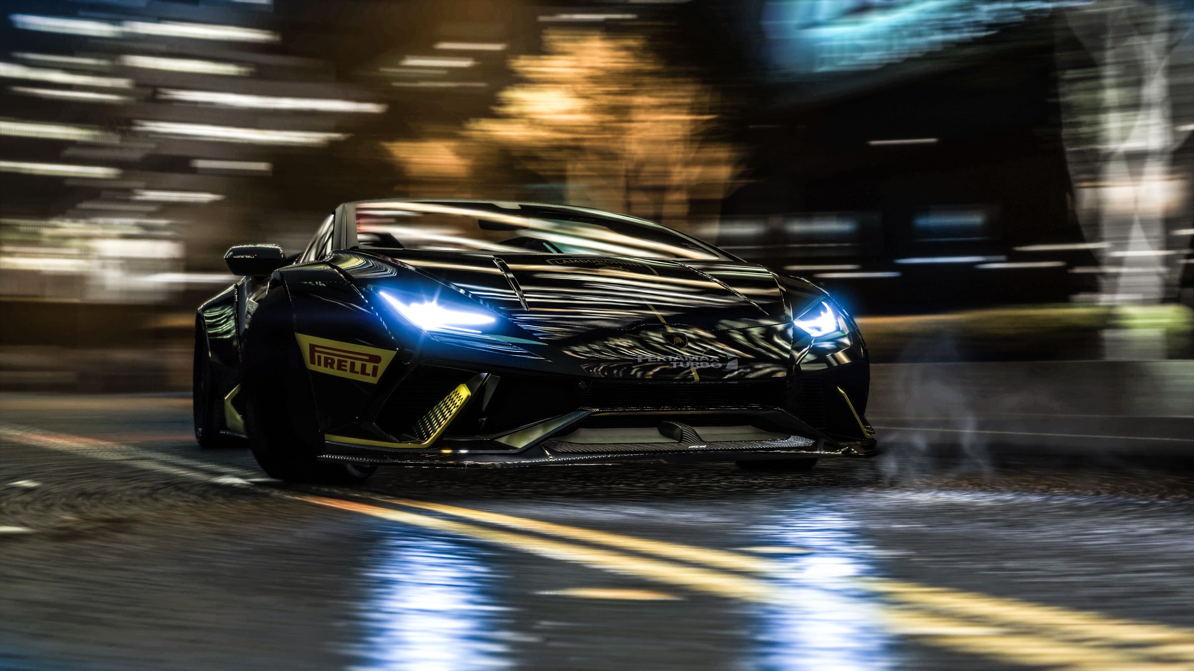 3840x2160 Wallpaper 4k GTA V Lamborghini In Motion 4k Wallpaper