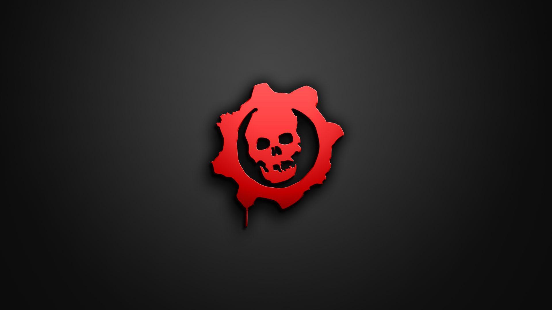 1920x1080 Cool Gears Of War Game Logo Wallpaper