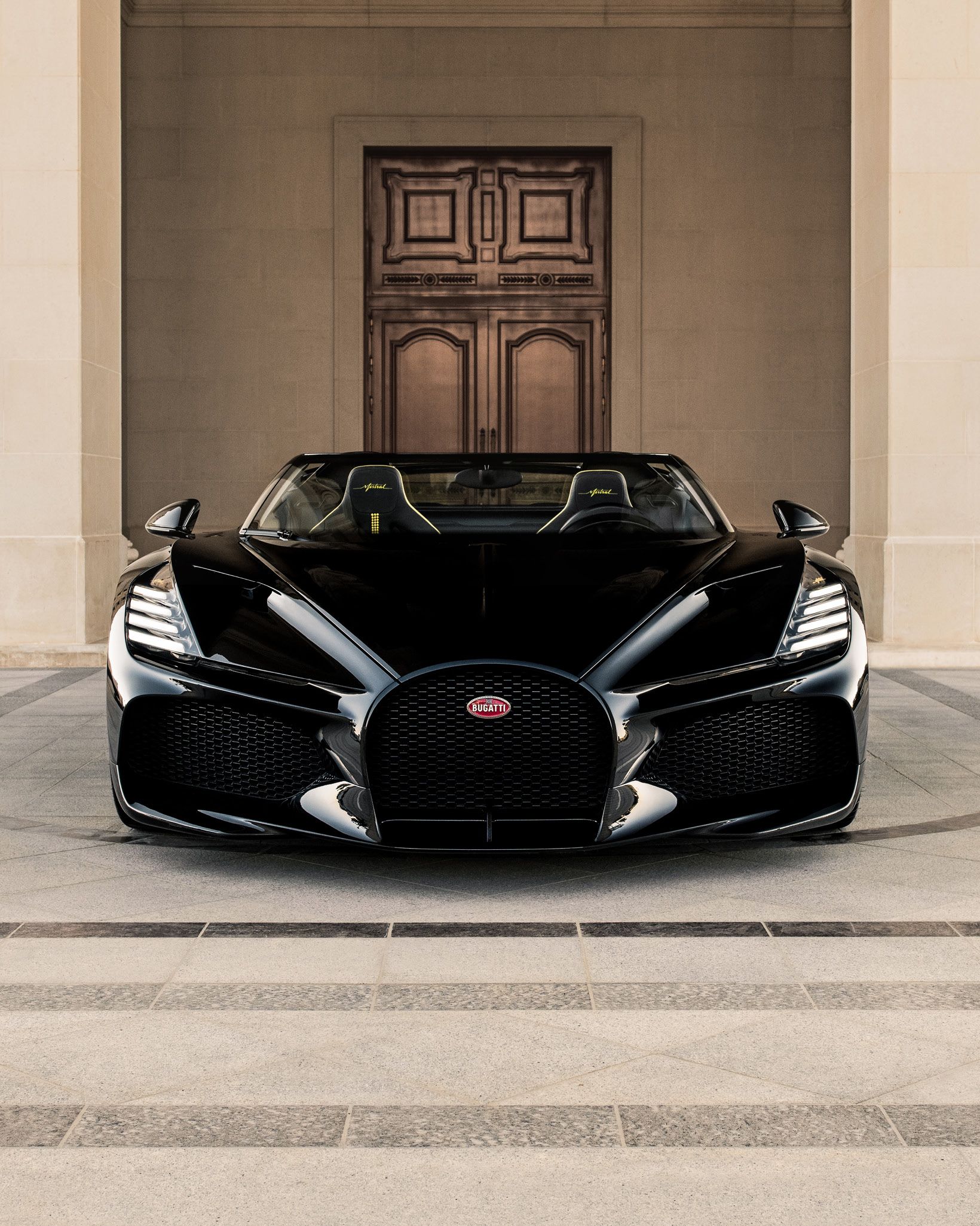 1640x2050 Bugatti BUGATTI W16 MISTRAL basks in the warm Middle Eastern weather, with the Ritz Carlton hotel in Riyadh, the capital of the Kingdom of Saudi Arabia, providing the perfect