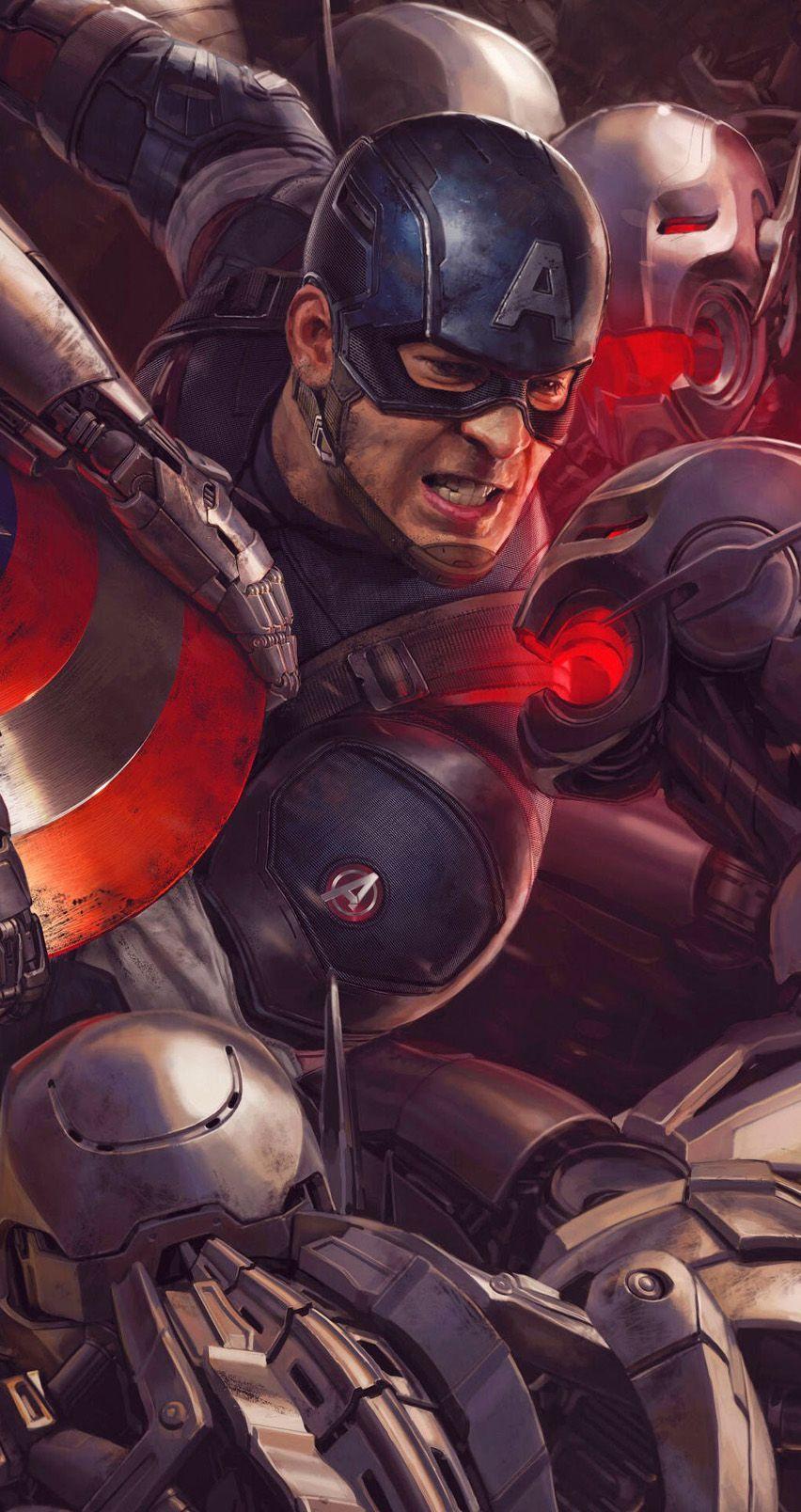 852x1608 Avengers Age Of Ultron Captain American Wallpaper For IPhone 5 5s
