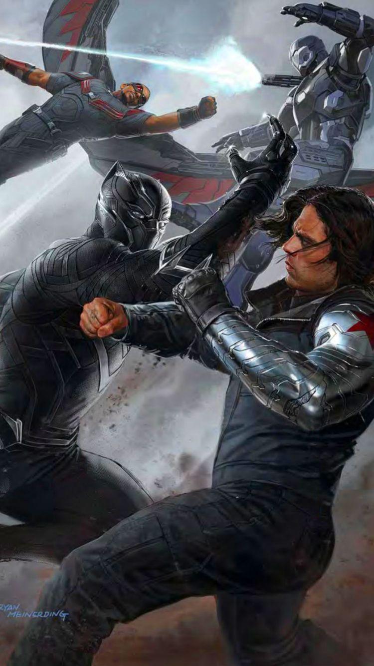 750x1334 Captain America: Civil War Apple IPhone 5 (640x1136) Wallpaper