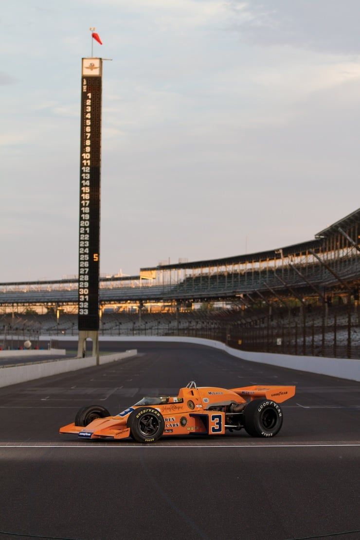 740x1110 The 1974 McLaren M16C Indy Race Car