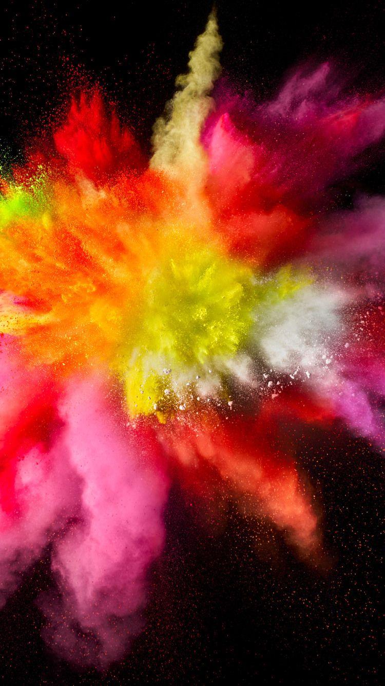 750x1334 Mac OS Sierra Color Splash Red Stock iPhone iPhone 6S