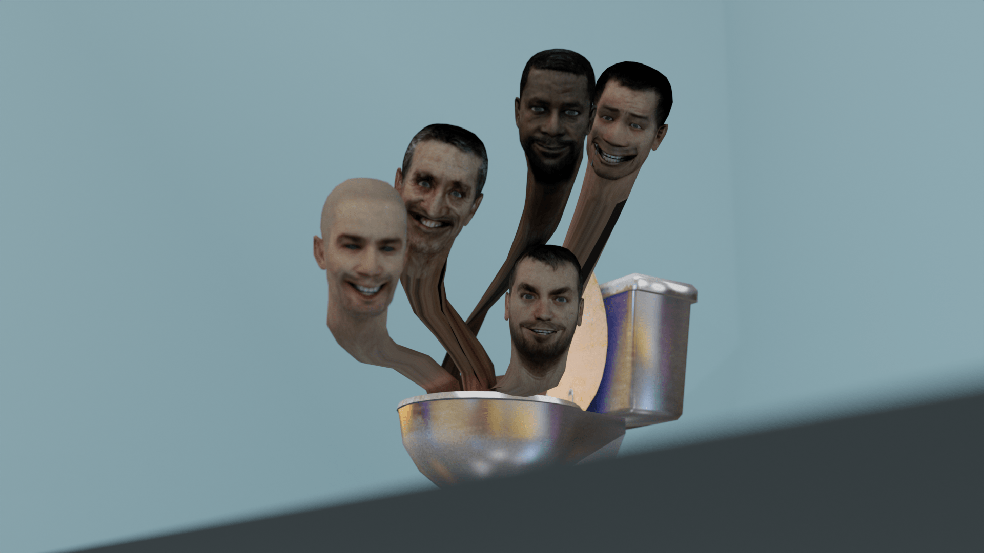 1920x1080 OBJ file skibidi toilet (toilet mens)・Design to download and 3D print・Cults