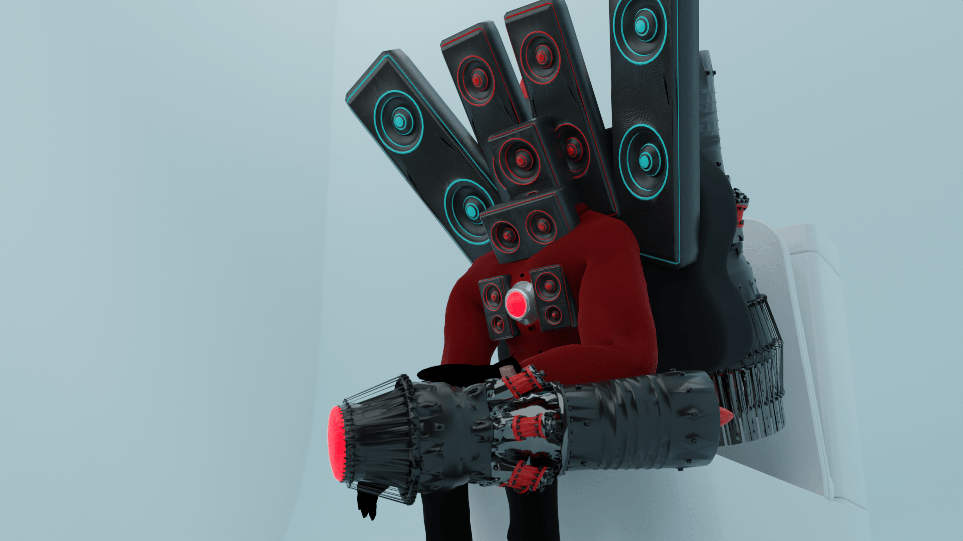 1920x1080 OBJ file Skibidi Toilet (Speaker Titan)・Model to download and 3D print・Cults