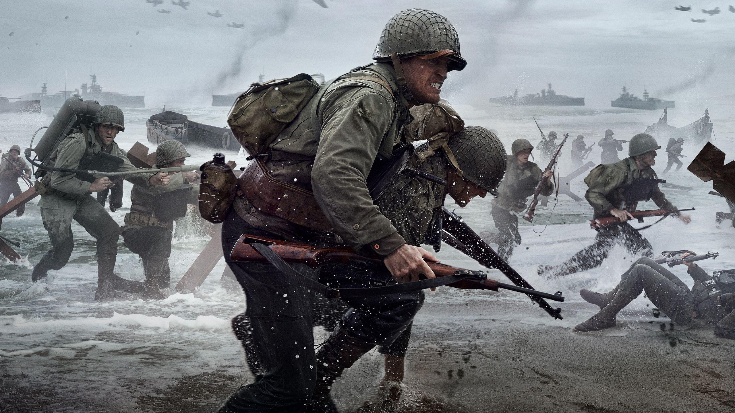 2560x1440 Cool Cod Ww2 Game Soldiers wallpaper. Geeky Stuff :)
