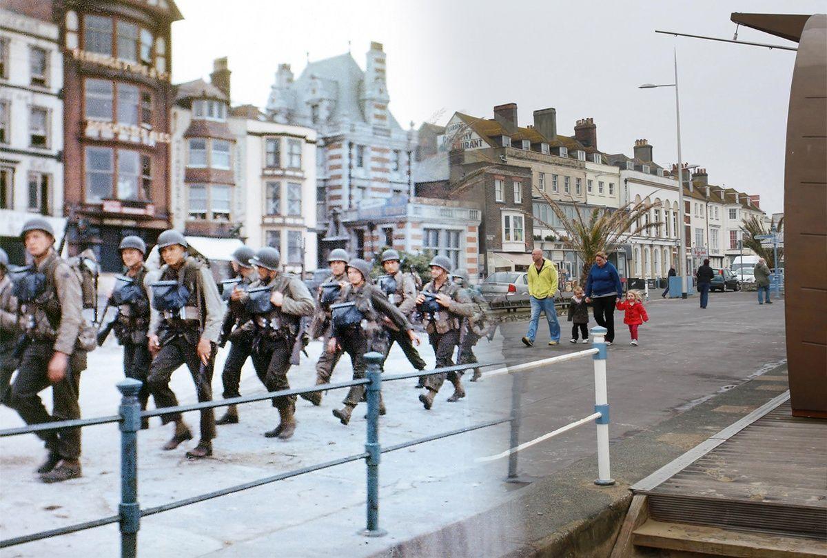 1200x809 Scenes From D Day, Then And Now