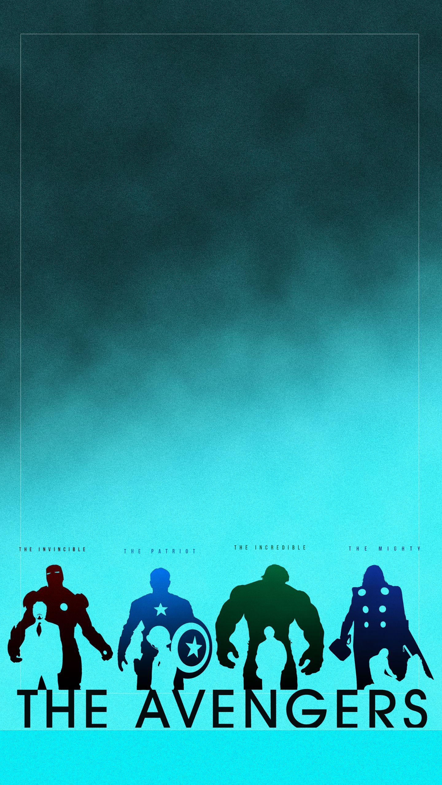 1440x2560 Avengers IronMan Hulk Captain America QHD Mobile Wallpaper 2