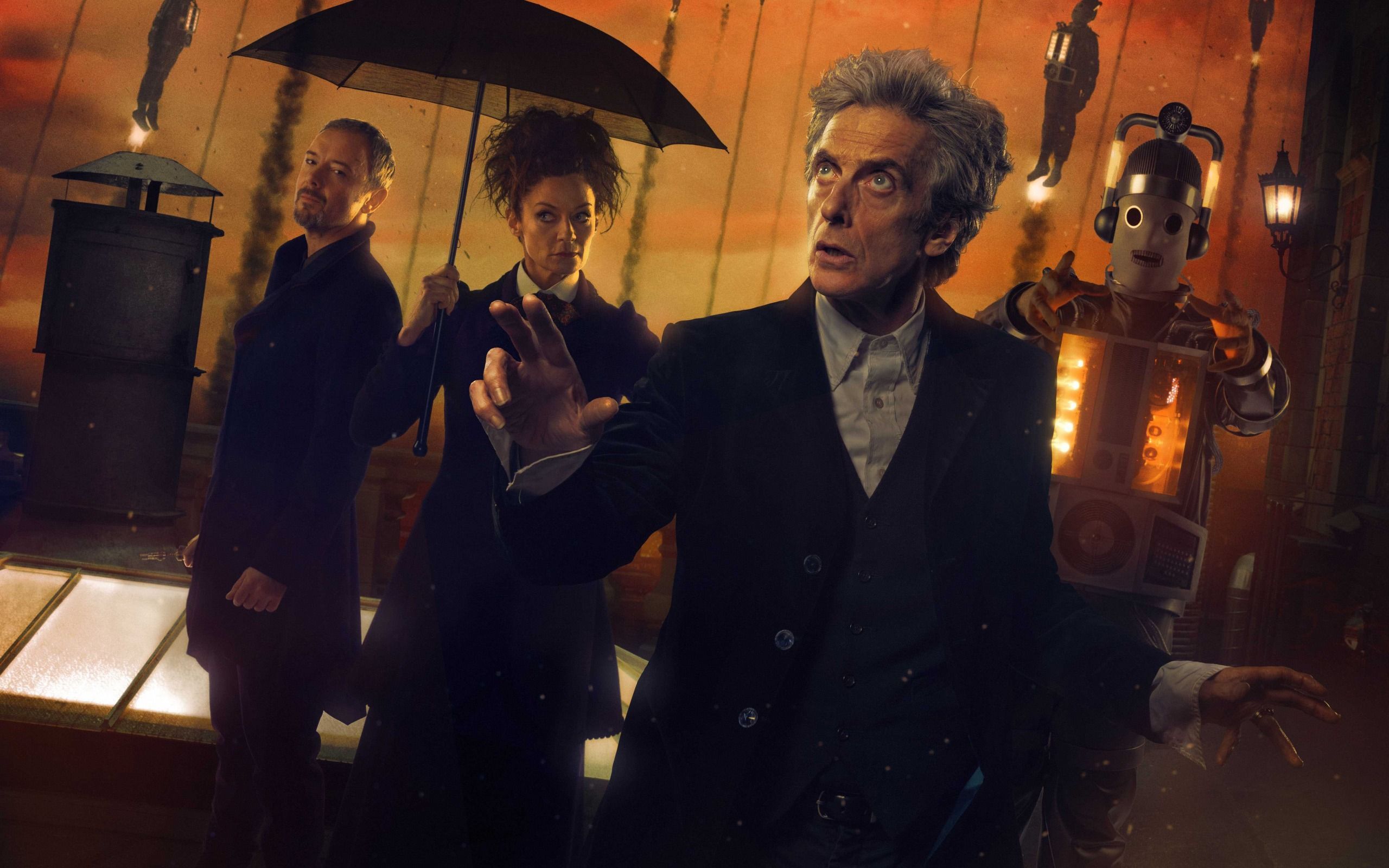 2560x1600 Download wallpaper Doctor Who, Michelle Gomez, John Simm, Peter Capaldi, Cybermen, Twelfth Doctor for desktop with resolution 2560x1600. High Quality HD picture wallpaper