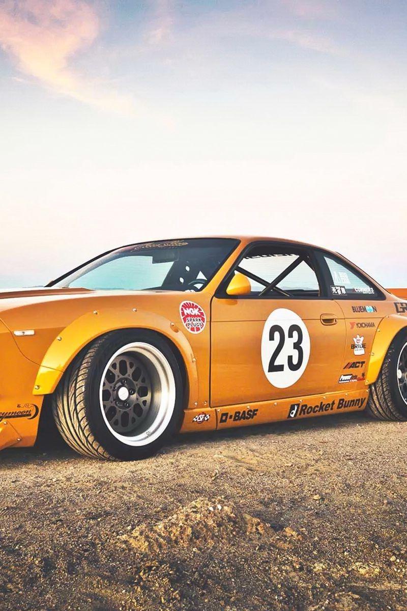 800x1200 Download wallpaper 800x1200 nissan 240sx, rocket bunny, side view