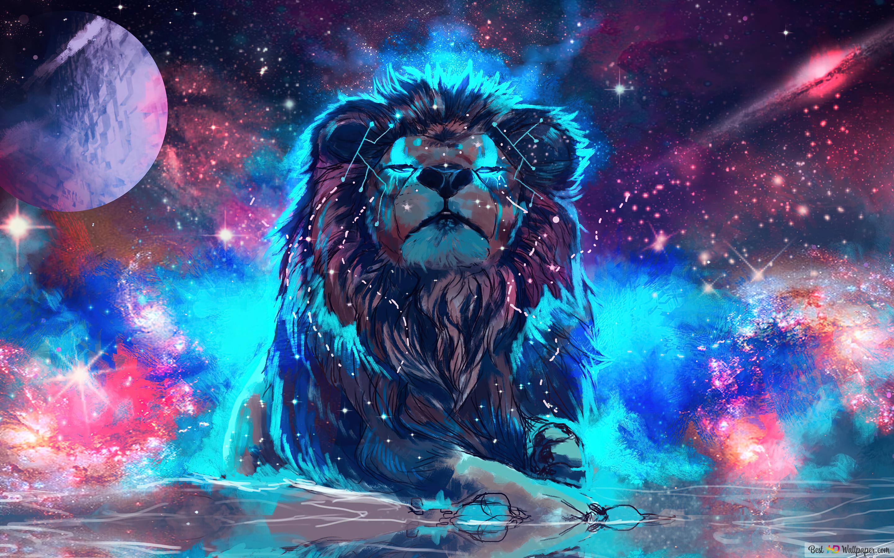 2880x1800 Lion Fantasy 4K wallpaper download