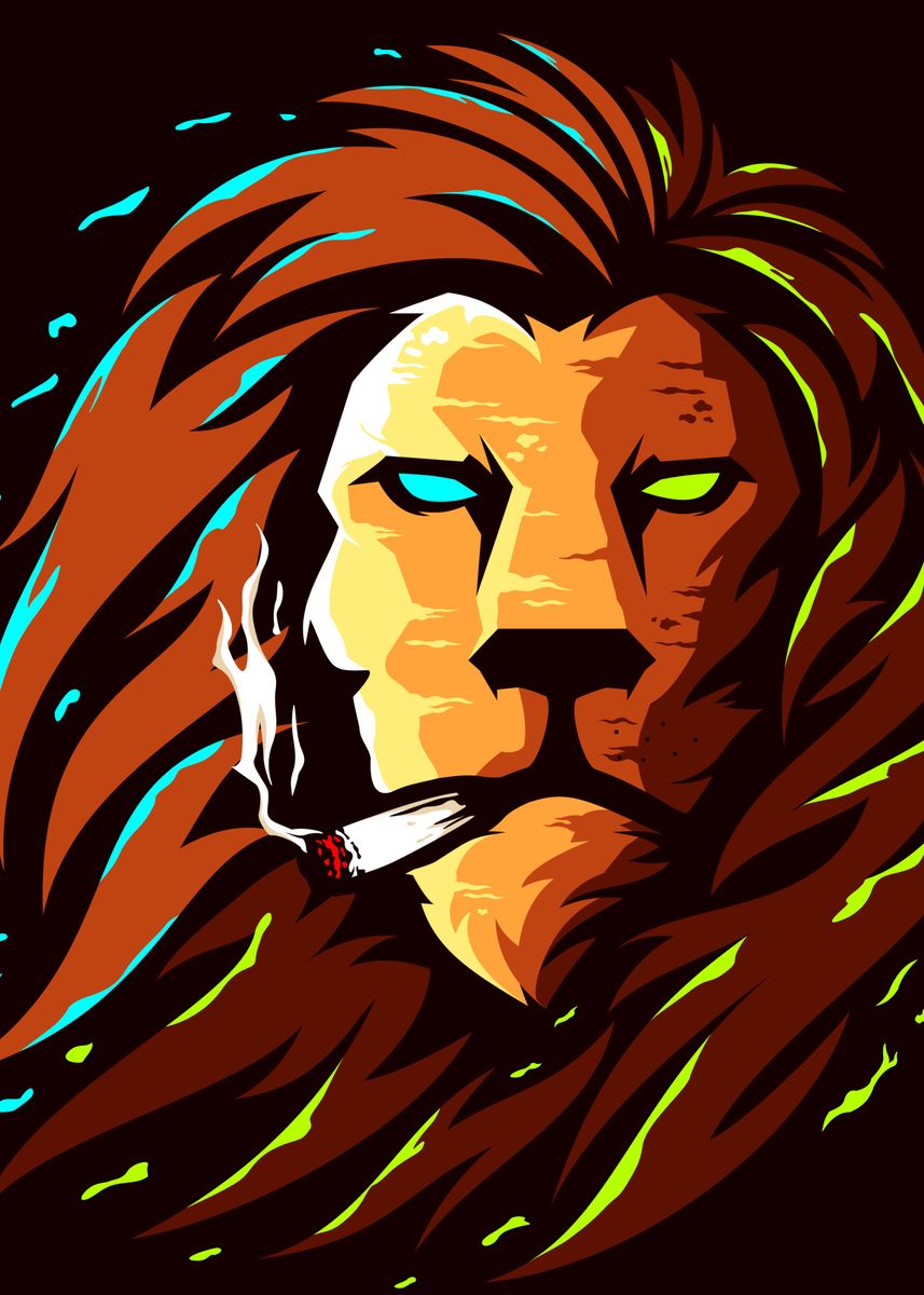857x1200 Lion' Poster