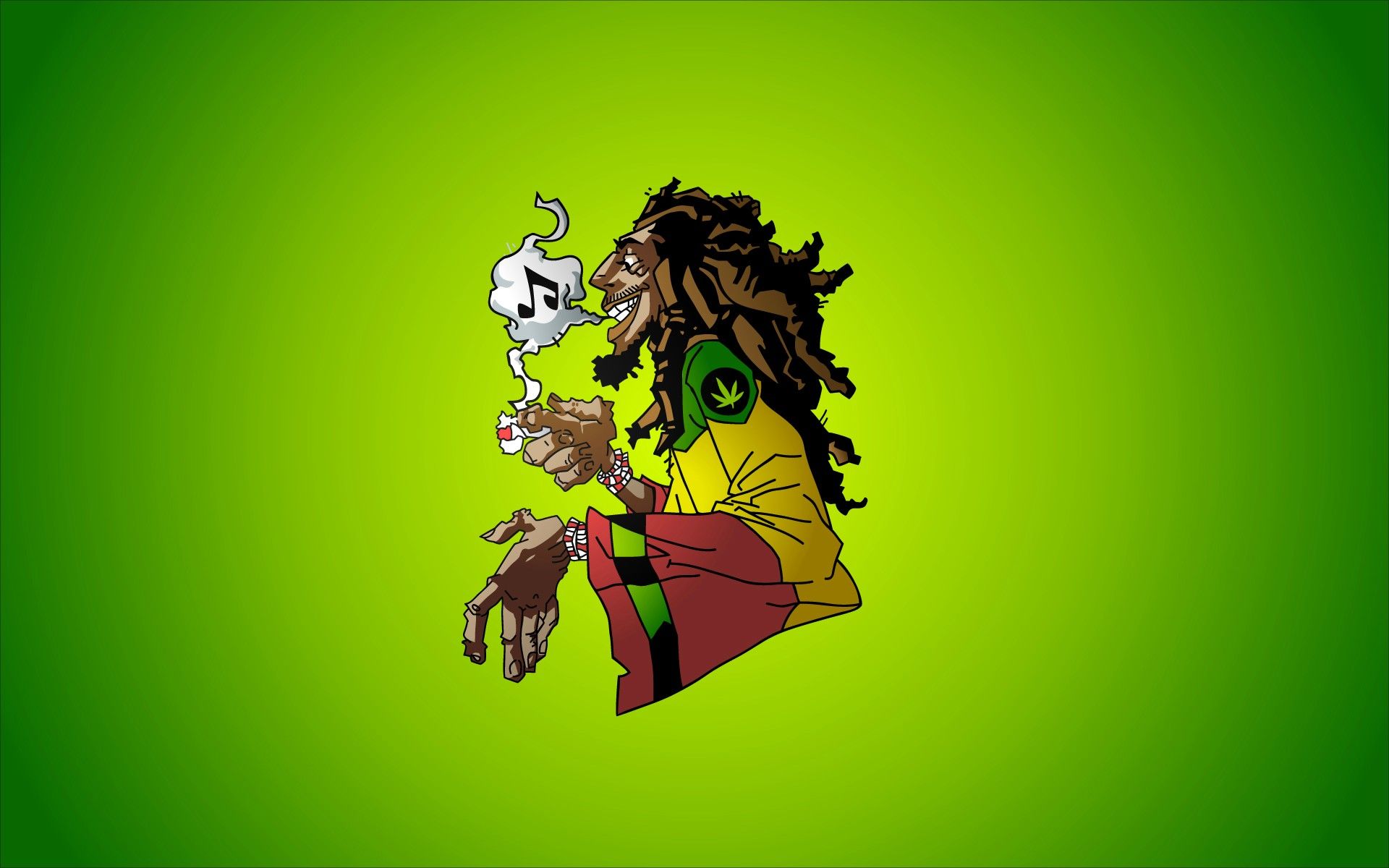 1920x1200 Rasta Lion Wallpaper