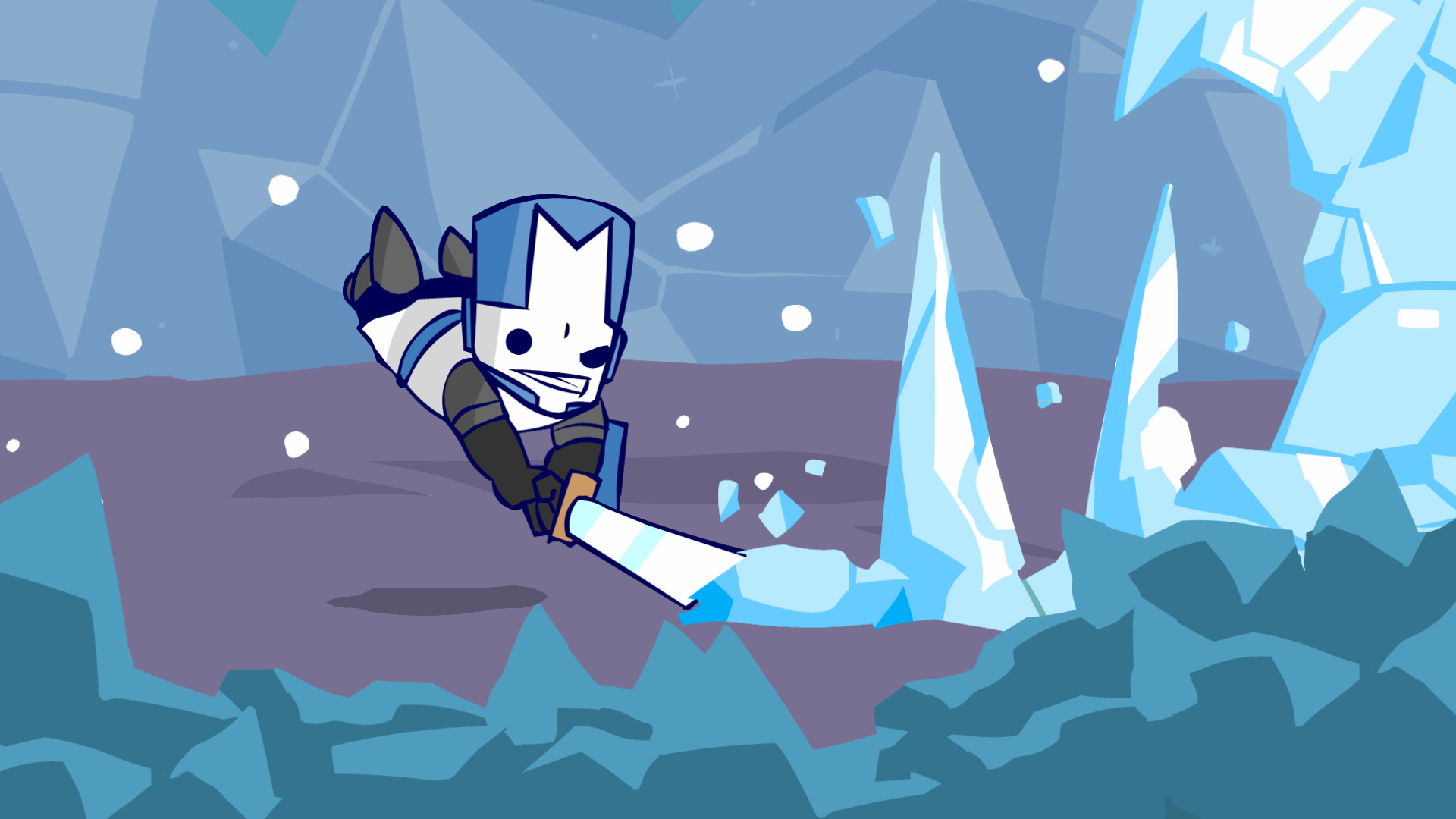 Download Castle Crashers Characters In Colors Wallpaper