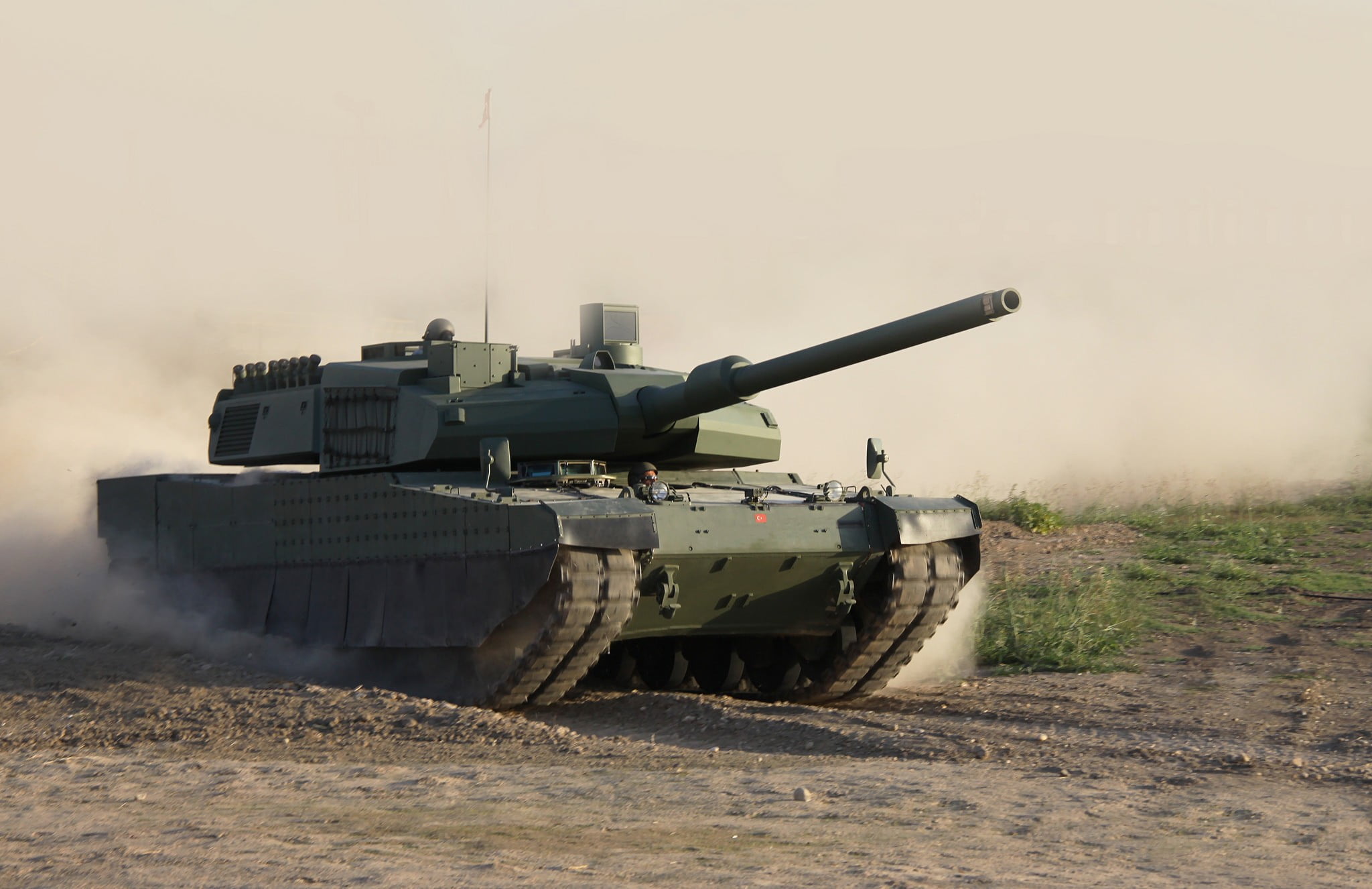 2048x1326 Black and gray outboard motor, tank, Altay, Turkish Armed Forces HD wallpaper