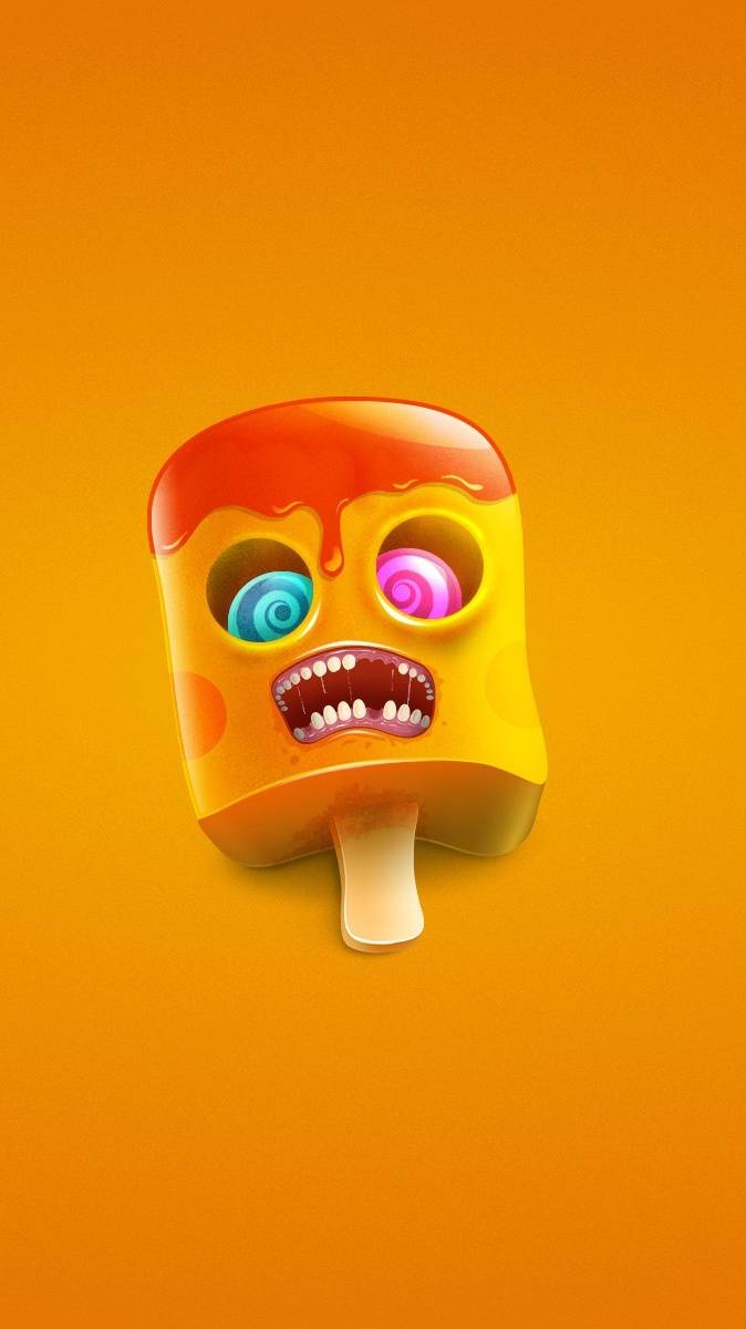 674x1200 Ice cream funny wallpaper
