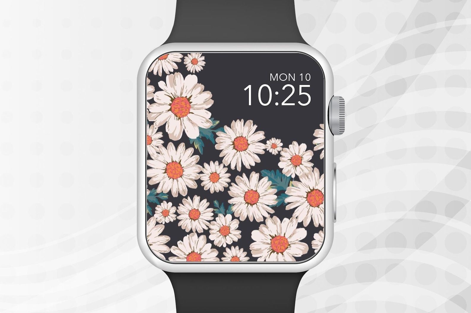 1588x1058 Apple Watch Wallpaper White Flowers With Colored Center Apple. Apple watch wallpaper, Watch wallpaper, Apple watch faces